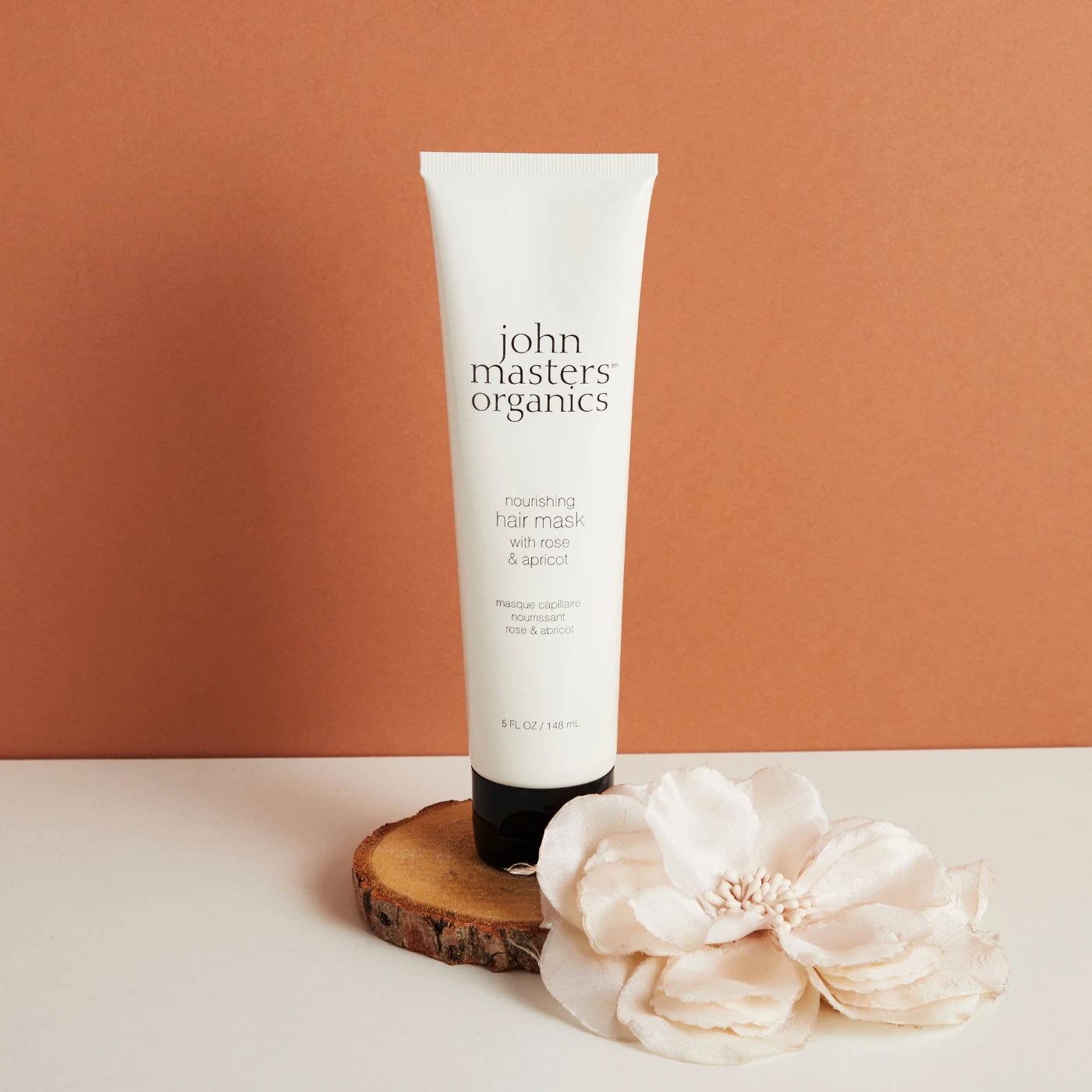 John Masters Organics Rose & Apricot plaukų kaukė 148ml