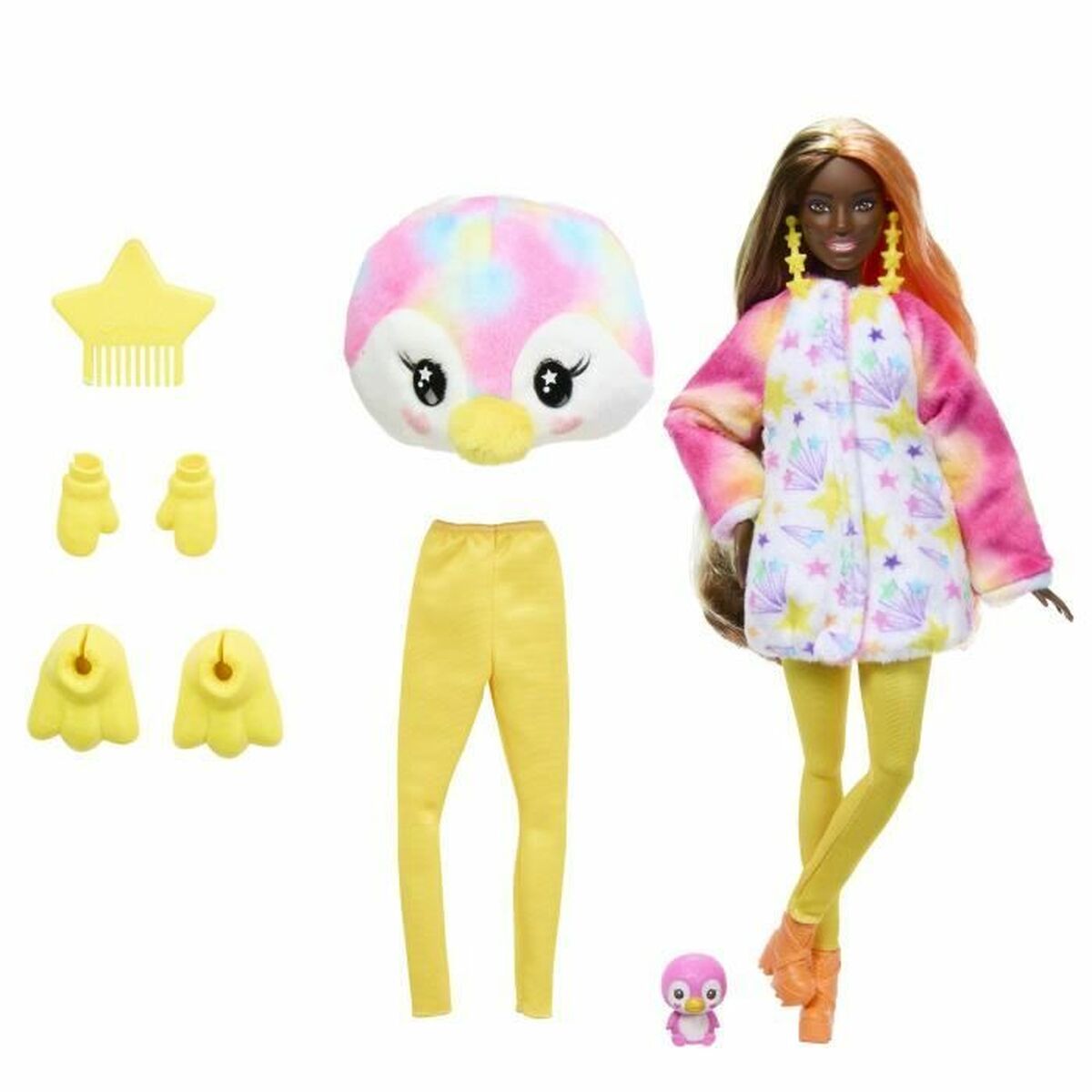 Lėlė kūdikis su priedais Barbie Colorful Dream Penguin Doll