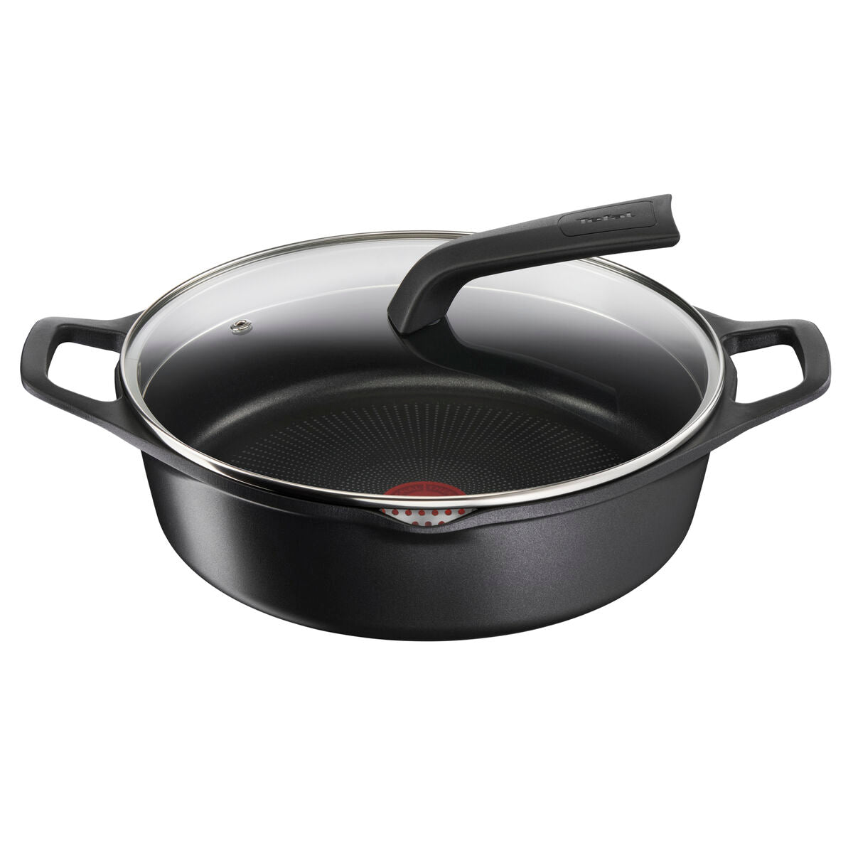 Puodas su dangčiu Tefal E2497244 Juoda Ø 28 cm