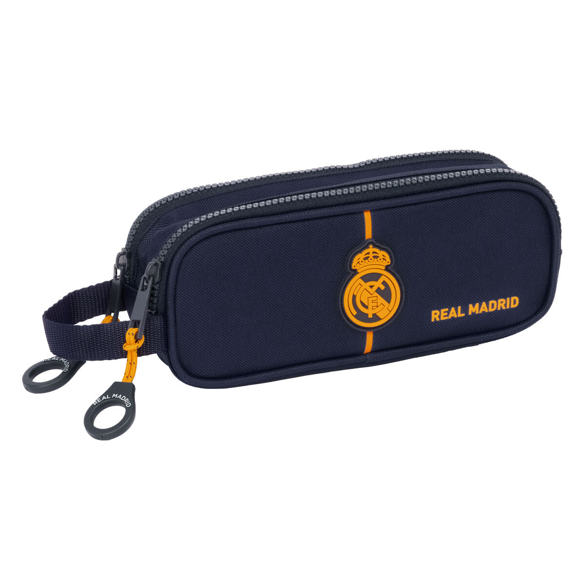 Dvigubas penalas Real Madrid C.F. 2nd Kit 24/25 Tamsiai mėlyna 21 x 8 x 6 cm