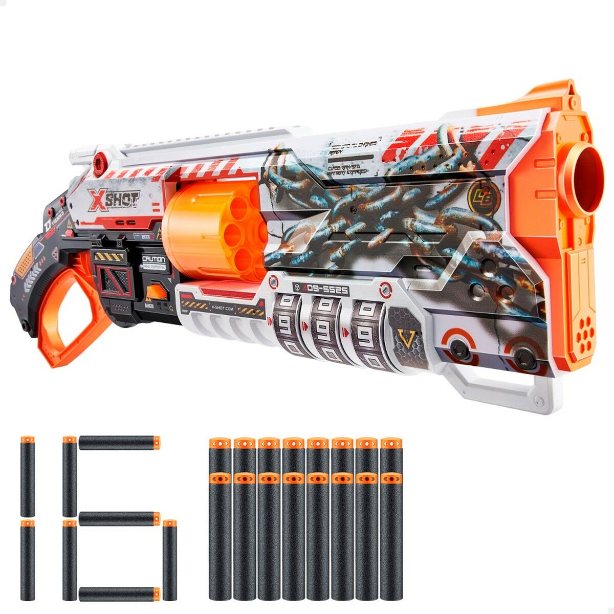 Minkštų strėlyčių šautuvas Zuru X-Shot Skins Lock Blaster