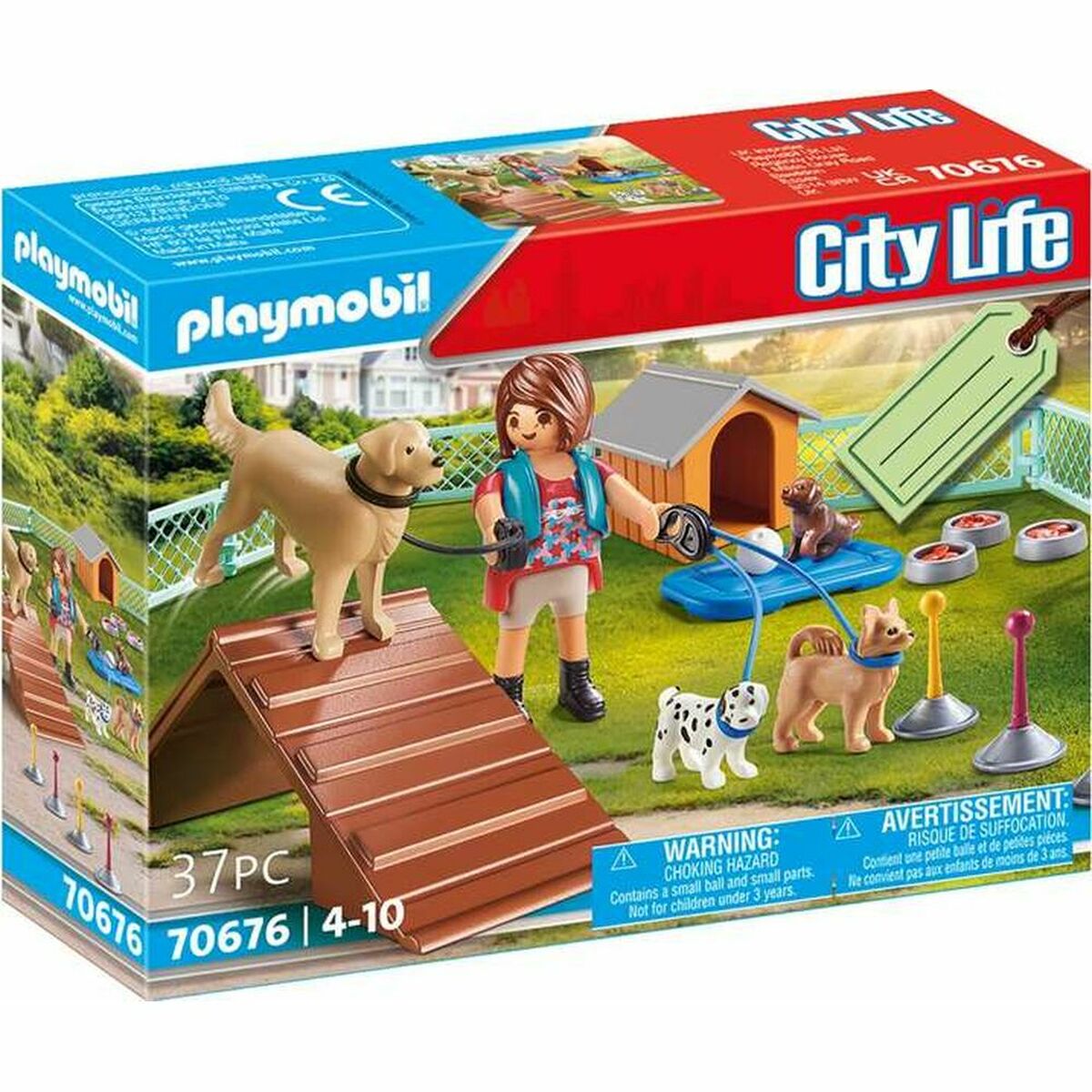 Playset Playmobil City Life Šuo Mokymai 70676 (37 pcs)