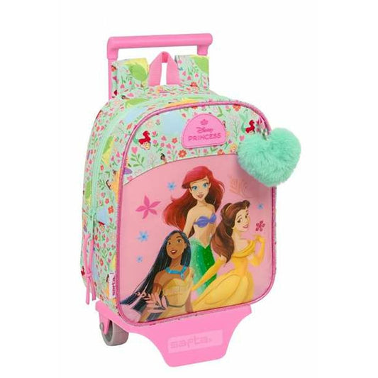 Mokyklinė kuprinė su ratukais Disney Princess Bloom 22 x 27 x 10 cm