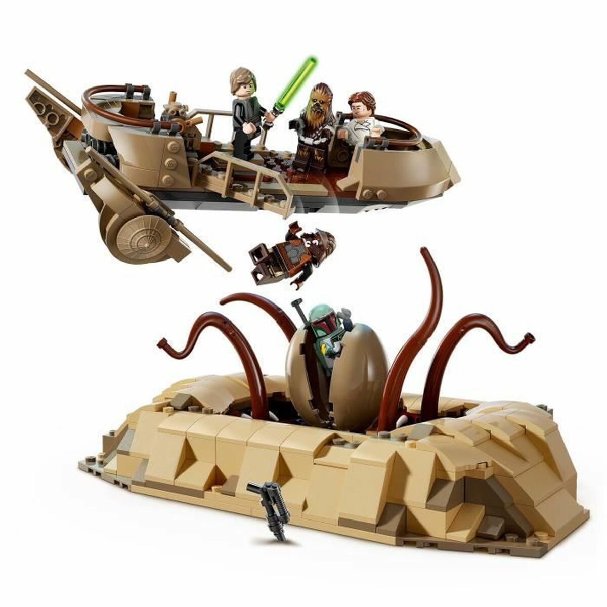 Statybos rinkinys Lego 75396 Desert Skiff & Sarlacc Pit Spalvotas 558 Dalys