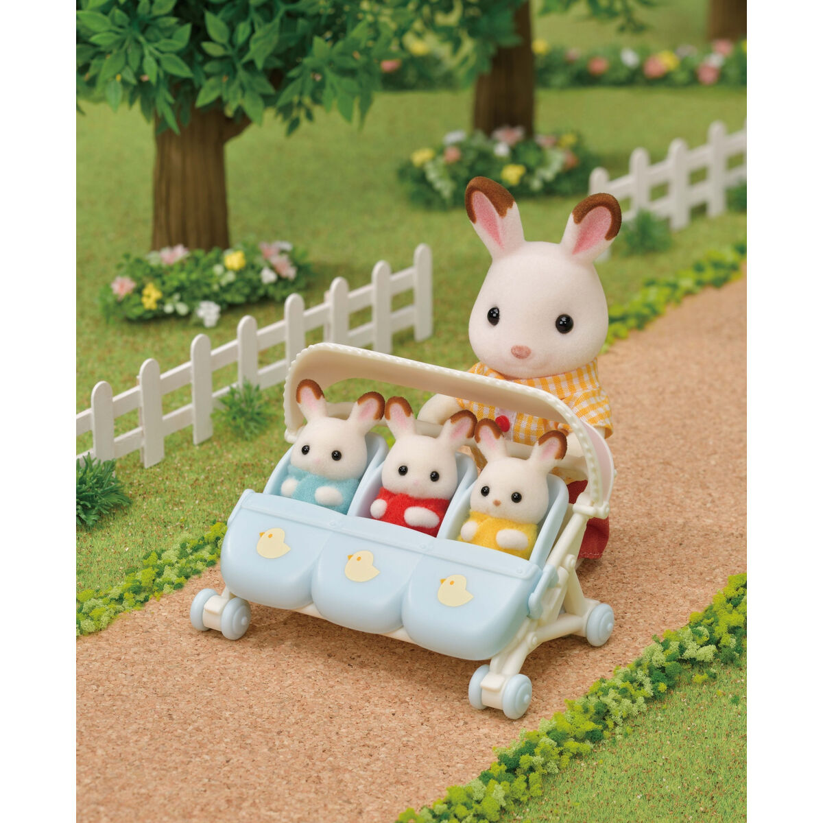 Playset Sylvanian Families The Triple Stroller 