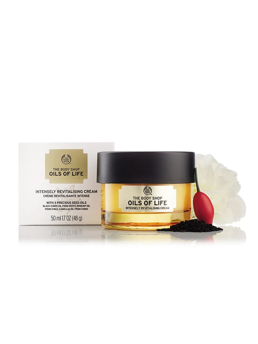 The Body Shop Oils Of Life Revitalising veido kremas 50 ml