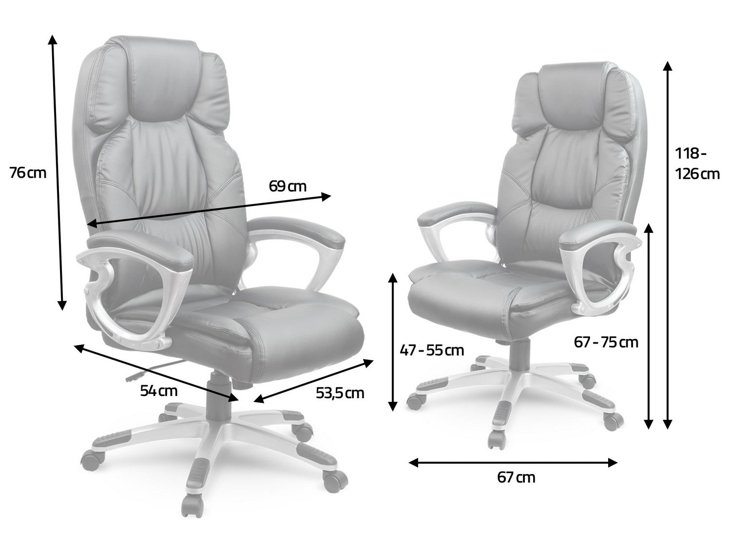 Sofotel EG-227 juoda odos biuro kėdė