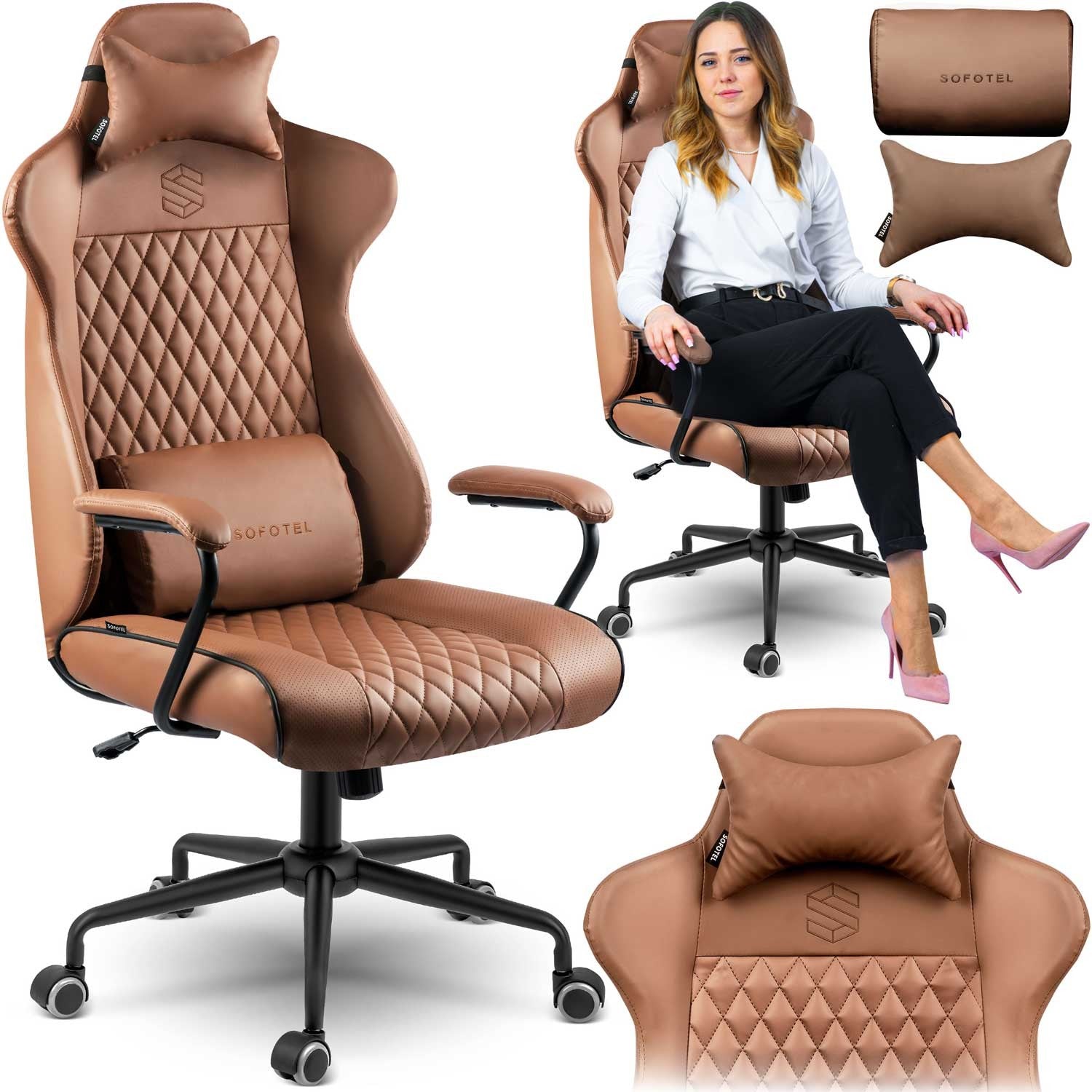 Sofotel Verona biuro kėdė - rudas - 2582