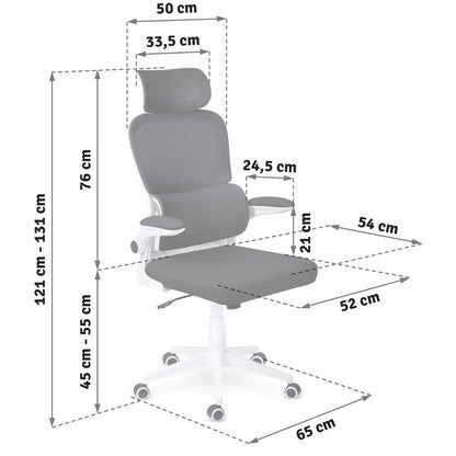 Sofotel Formax biuro kėdė iš mikrovilkių, juoda