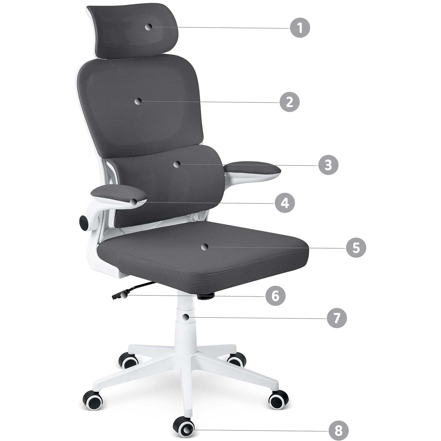 Sofotel Formax grafito biuro kėdė