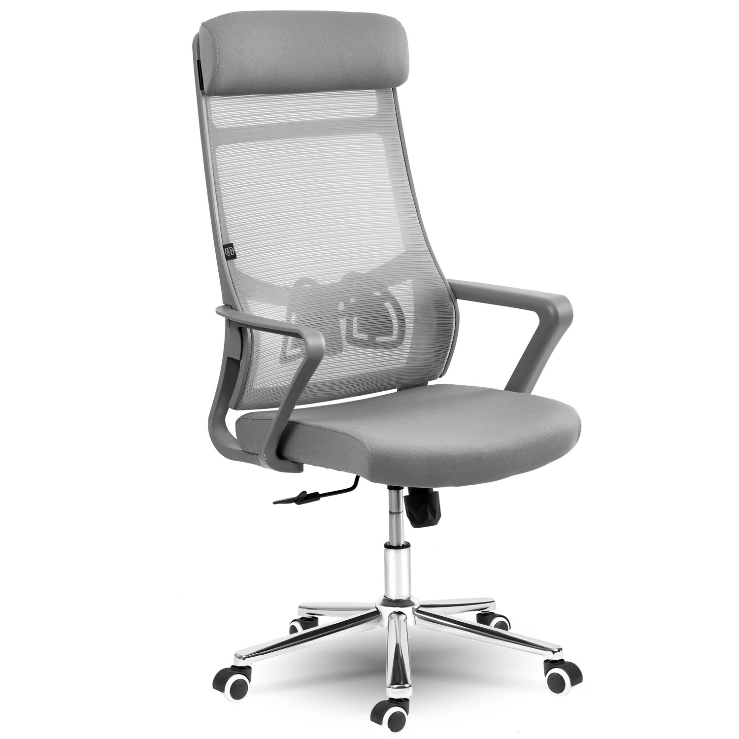 Biuro kėdė iš mikrovilkių Sofotel Brema pilka