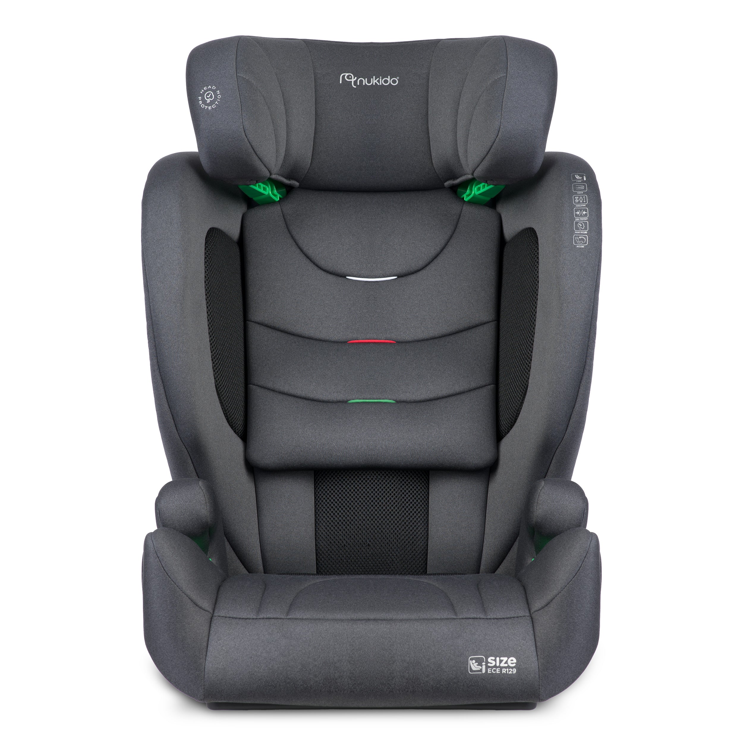 Nukido Louis Soft automobilių kėdutė pilka15-36 kg ISOFIX