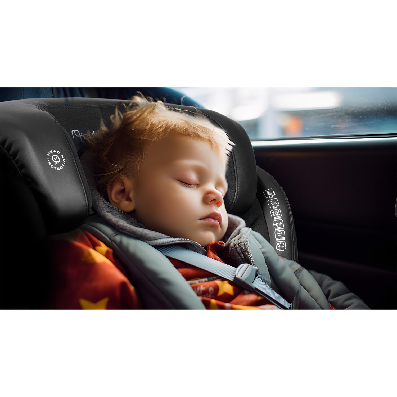 Nukido Louis juoda granatinė 15-36 kg ISOFIX automobilių kėdė