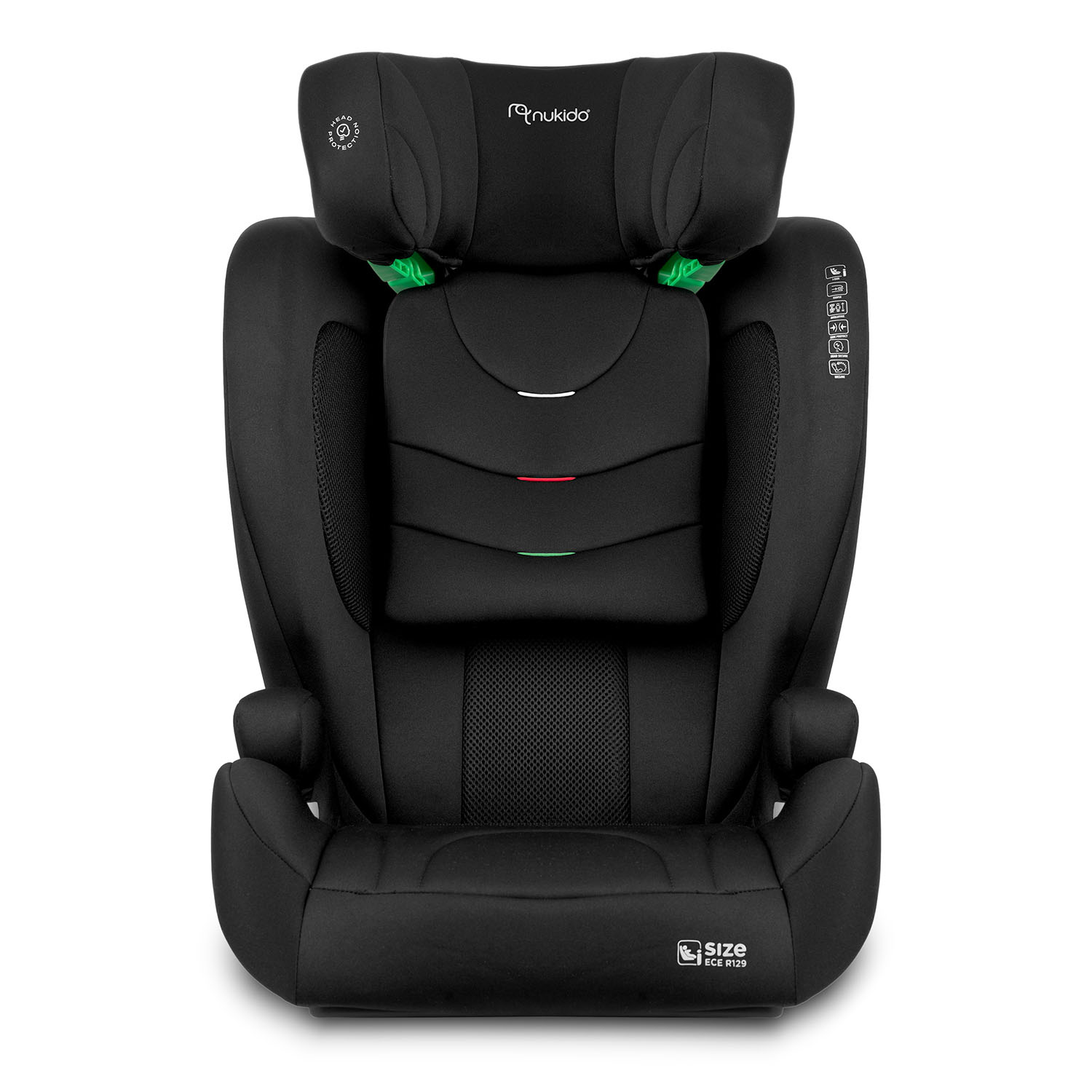 Nukido Louis Soft juoda 15-36 kg ISOFIX automobilio sėdynė