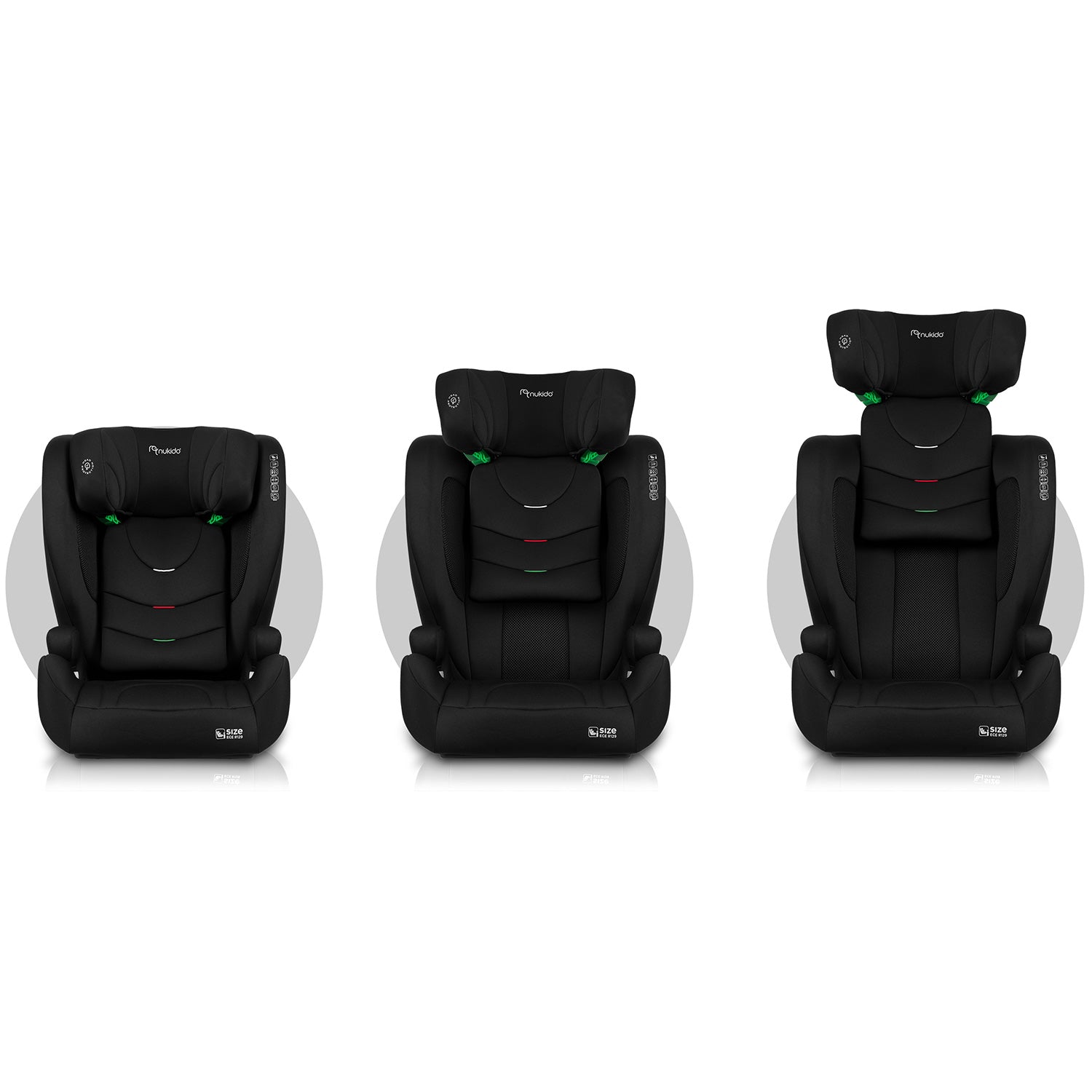 Nukido Louis Soft juoda 15-36 kg ISOFIX automobilio sėdynė