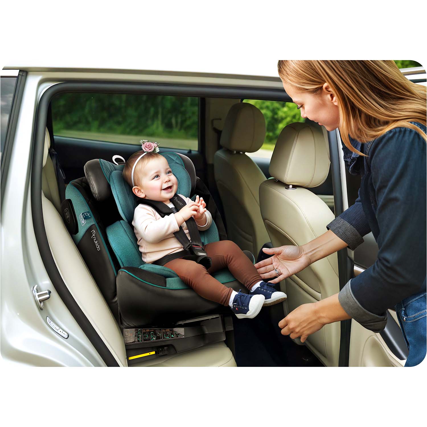 Nukido Prestige Line juodai mėlynos spalvos 0-36 kg ISOFIX automobilio sėdynė