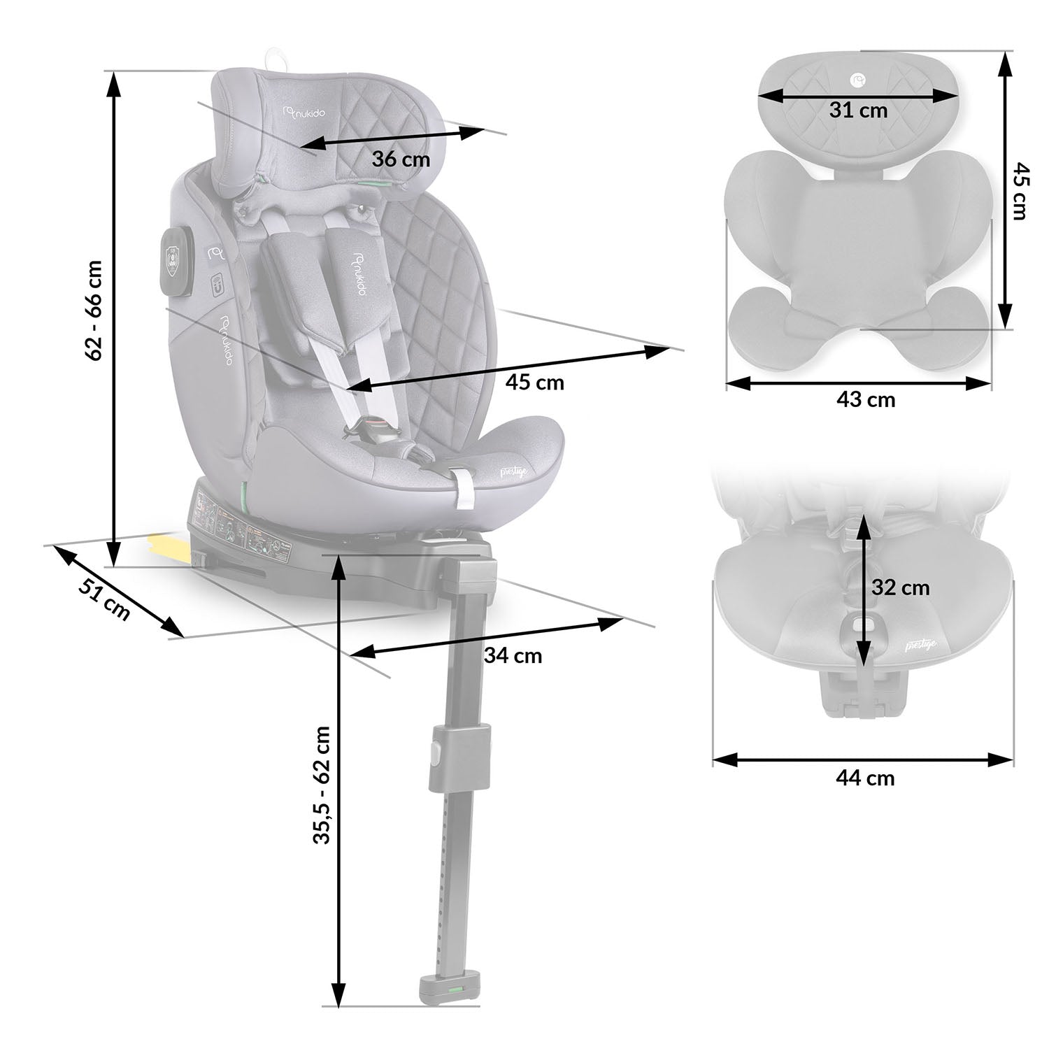 0-36 kg ISOFIX automobilio kėdutė