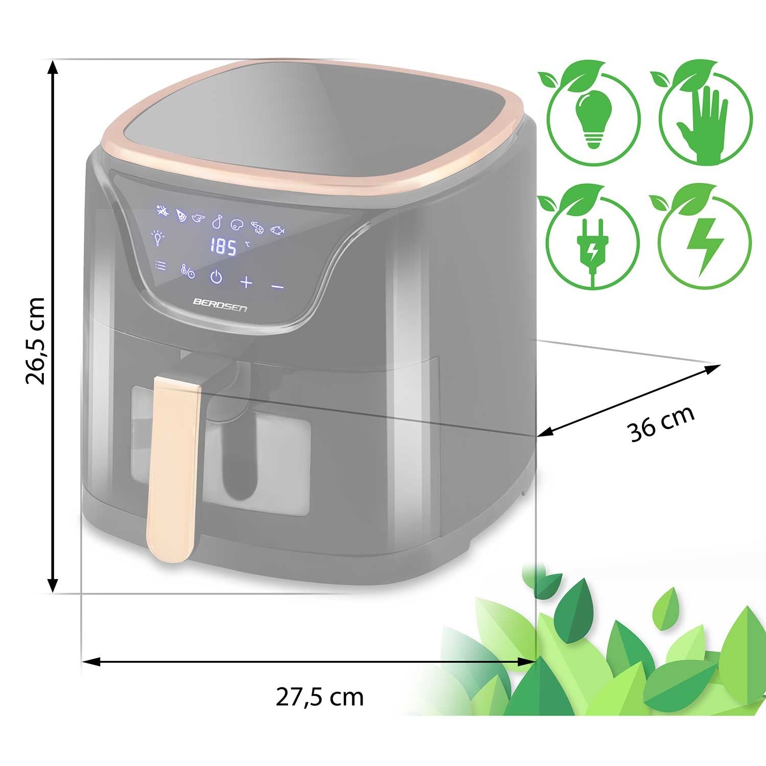 Air fryer BD-652 be riebalų