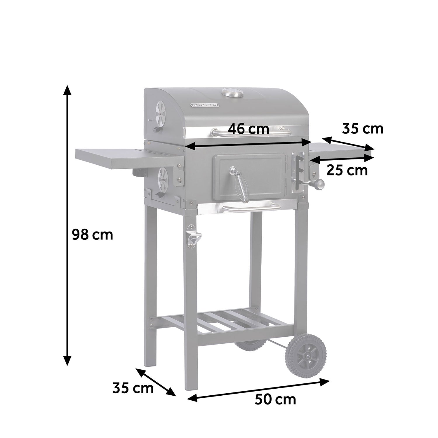anglies grillio su Berdsen BD-892 juoda danga