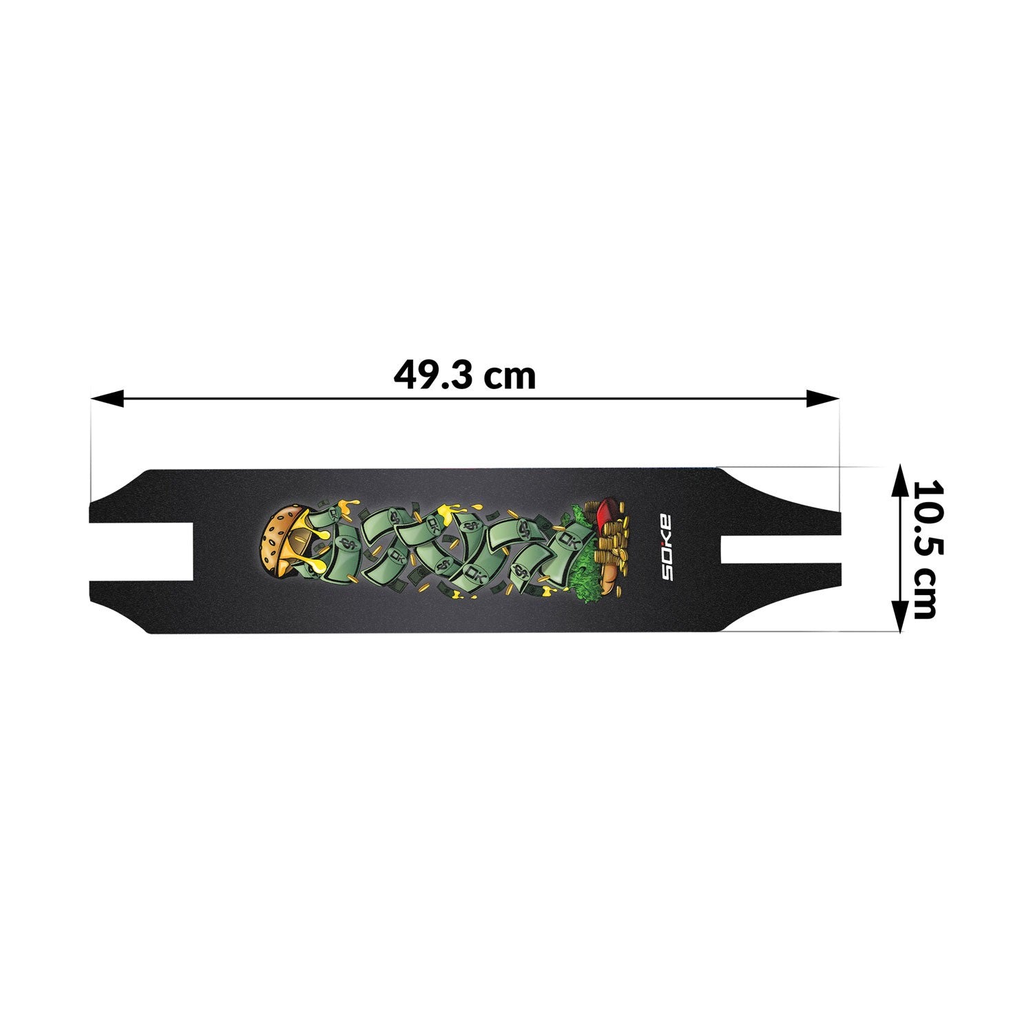 Grip tape apdailos popierius, skirtas 49,3x10,5 cm McCash