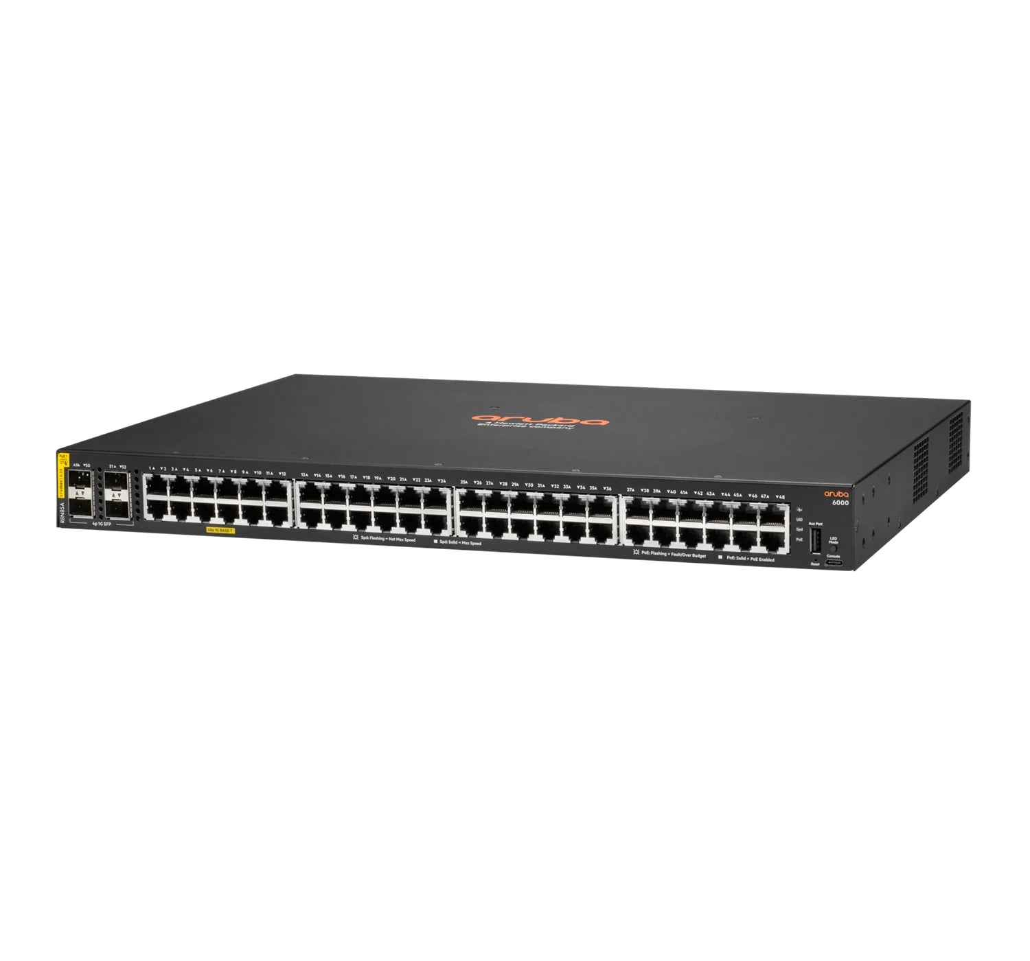 52 prievadų komutatorius HPE R8N85A Aruba 6000