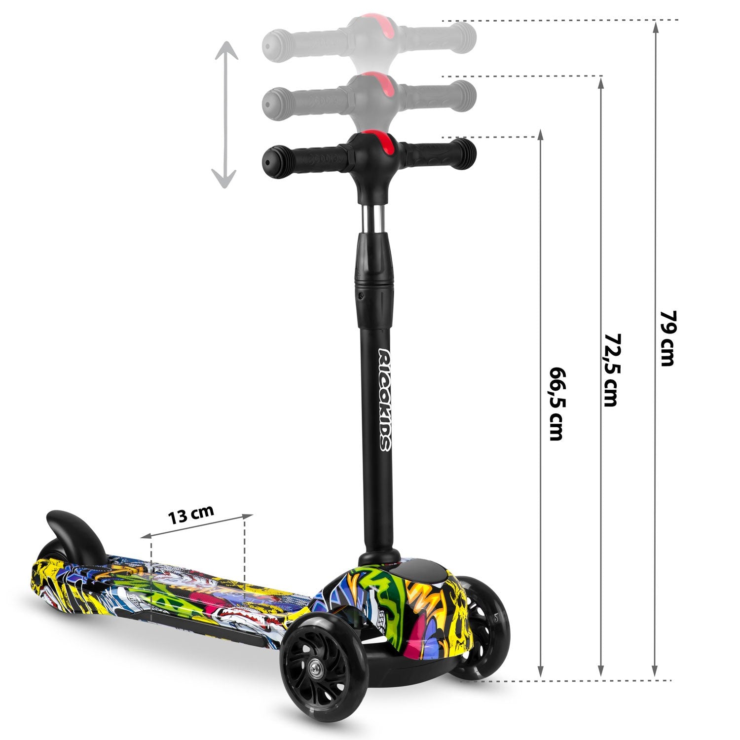 Ricokids Piko - juoda spalvotuose modeliuose