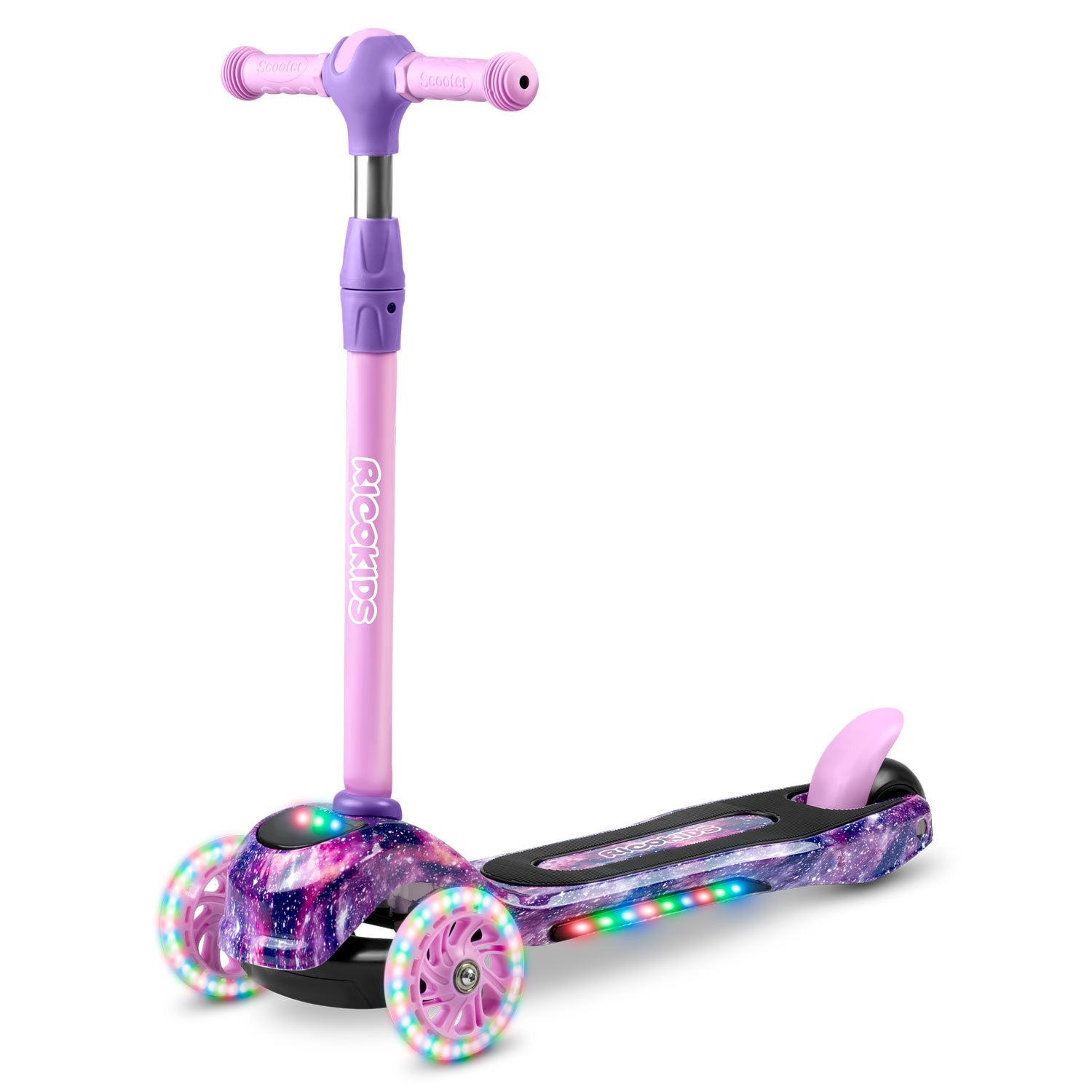"Ricokids Piko" - rožinė-violetinė trijų ratų "Hula"