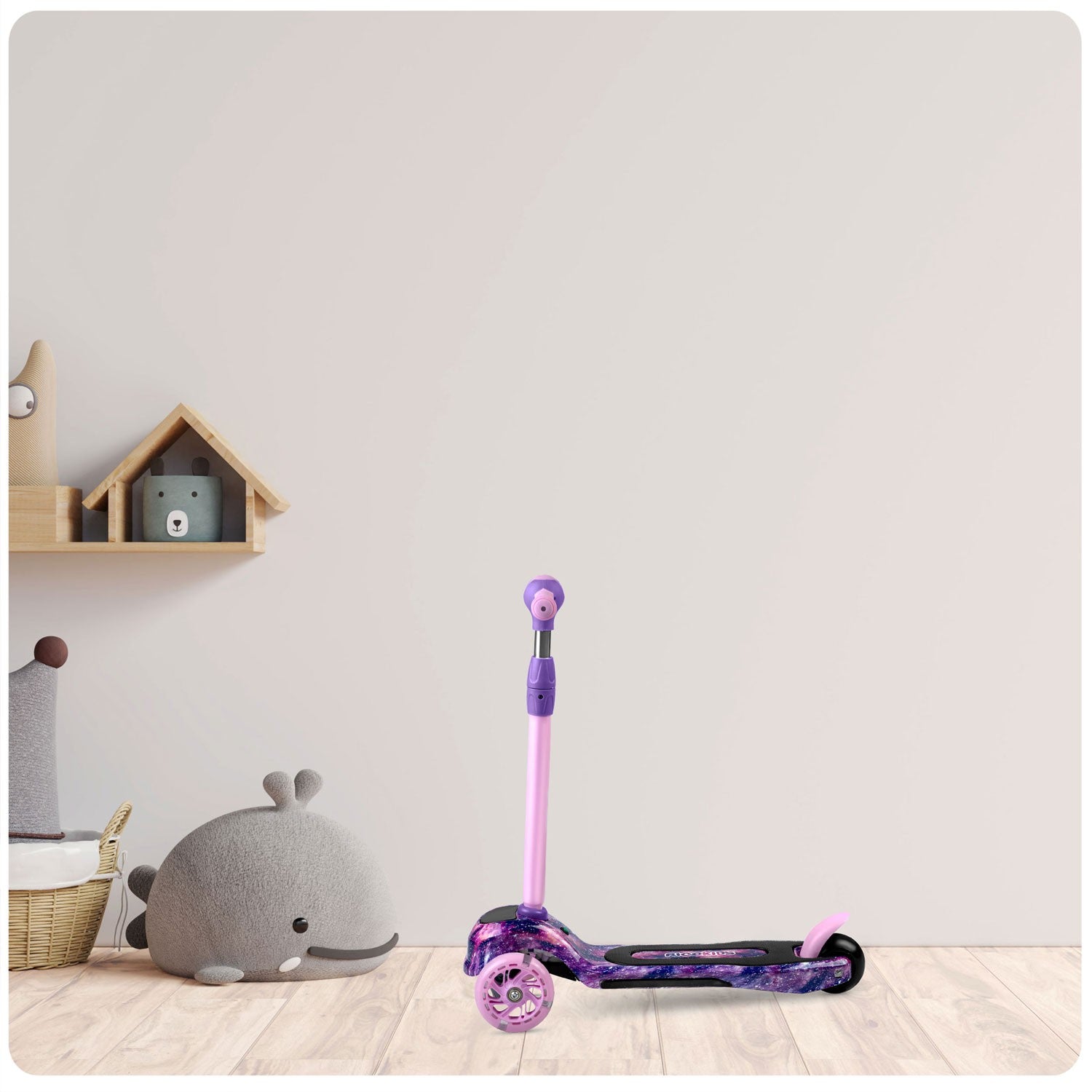 "Ricokids Piko" - rožinė-violetinė trijų ratų "Hula"