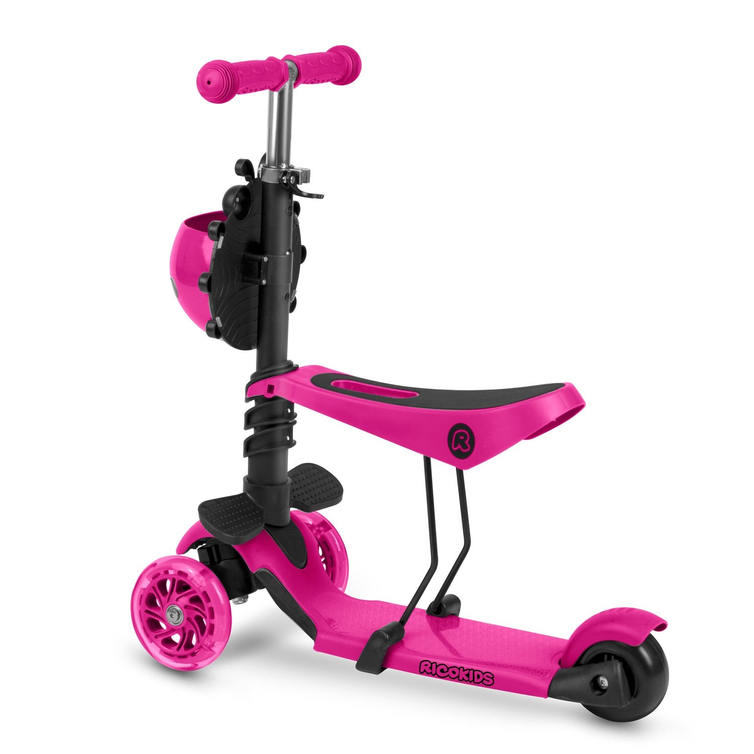 "Ricokids Buggy" - rožinis, triju ratų