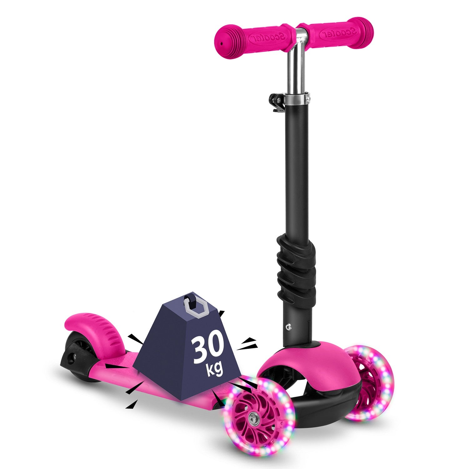 "Ricokids Buggy" - rožinis, triju ratų