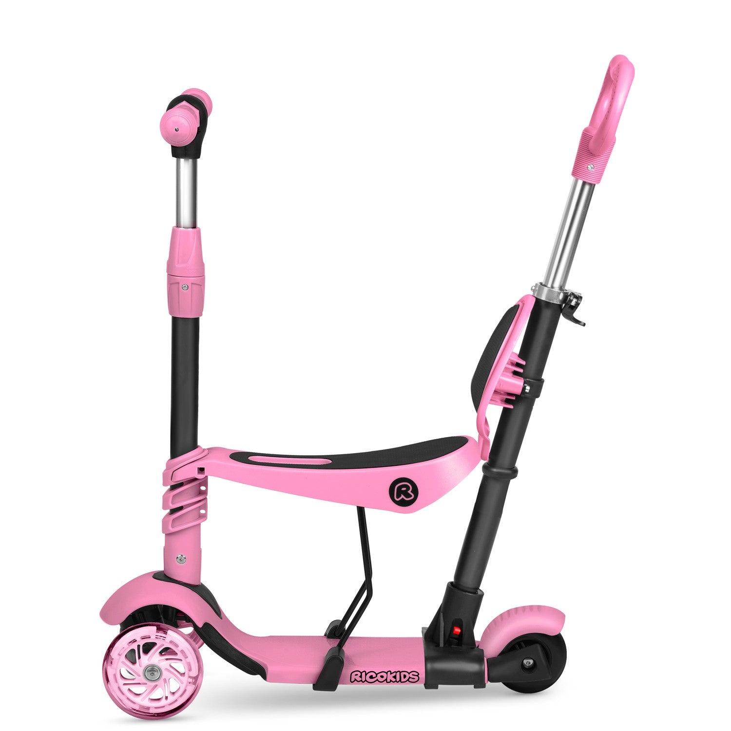 Ricokids Todi - rožinė trijų ratų kardinolė
