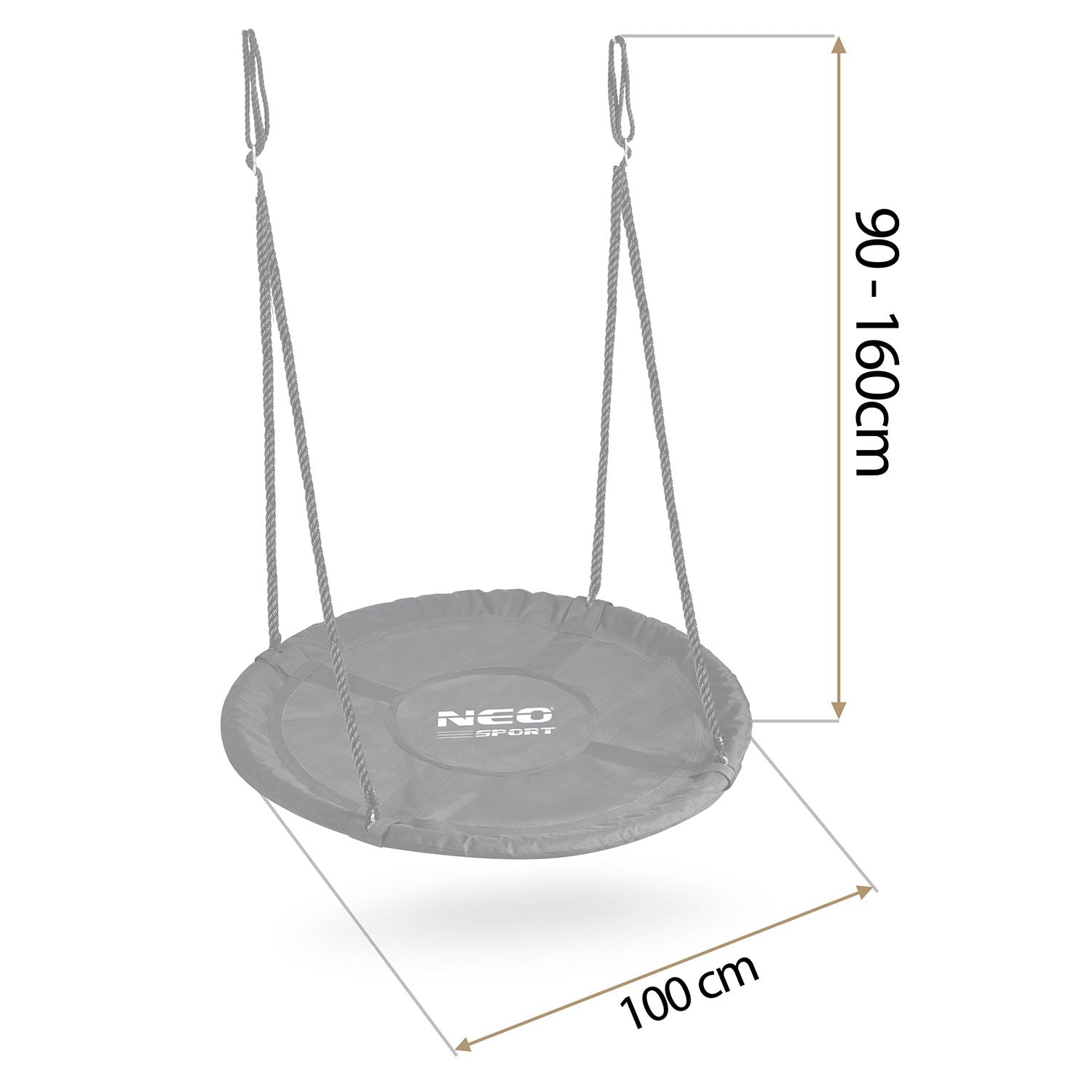 Neo-Sport NS-103 100 cm ilgio stogų lizdų svyravimas