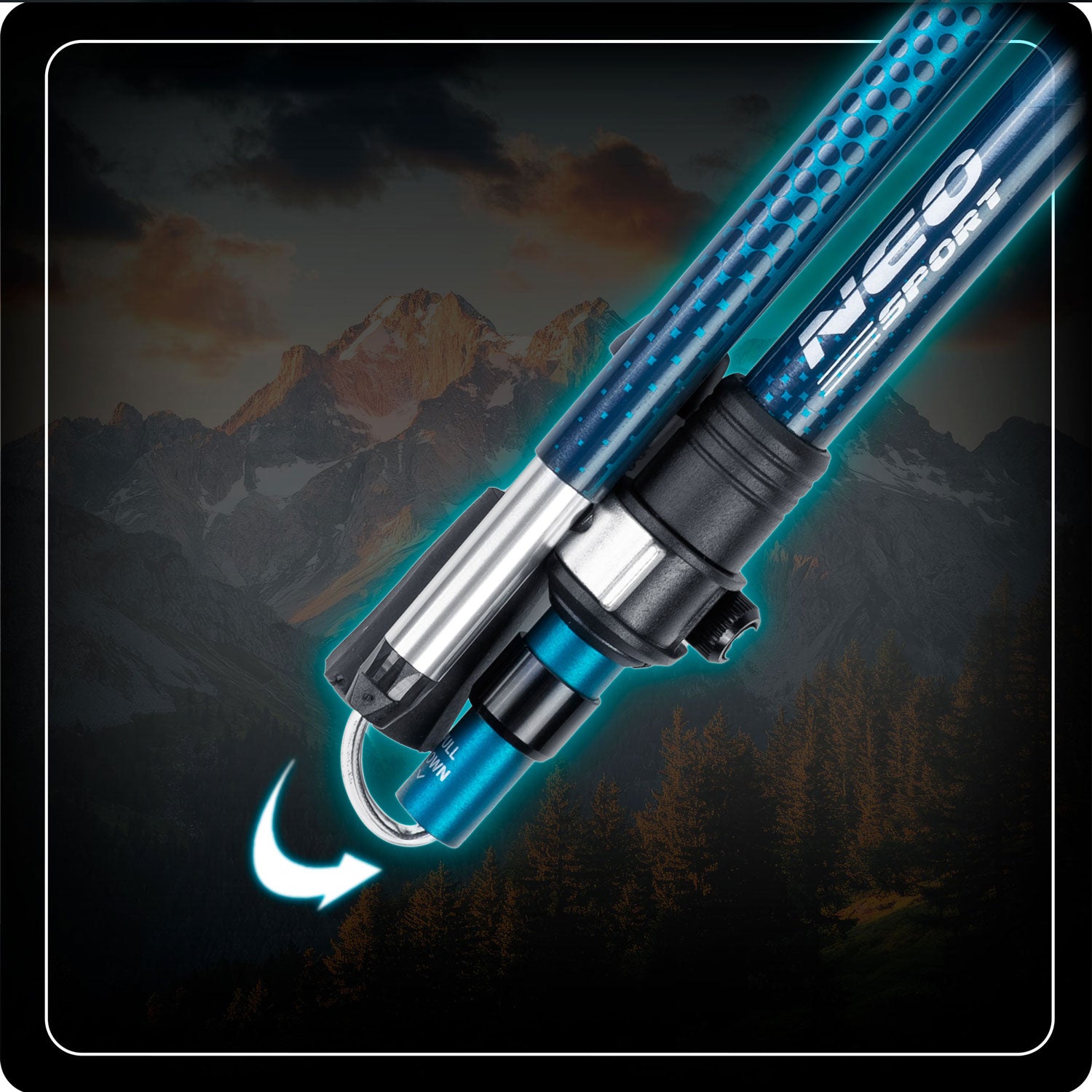 NS-382 Neo-Sport trekinės lazdelės