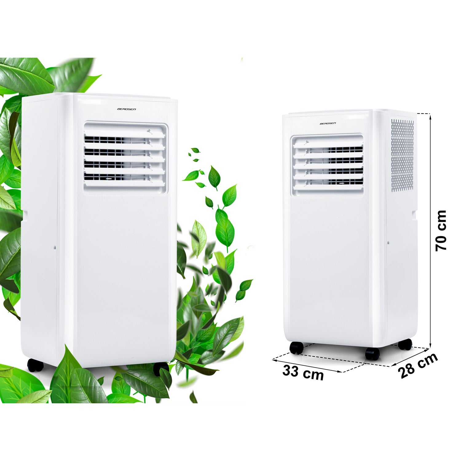Nešiojamasis oro kondicionierius su langų sandėliu 10000 BTU Berdsen BD-580