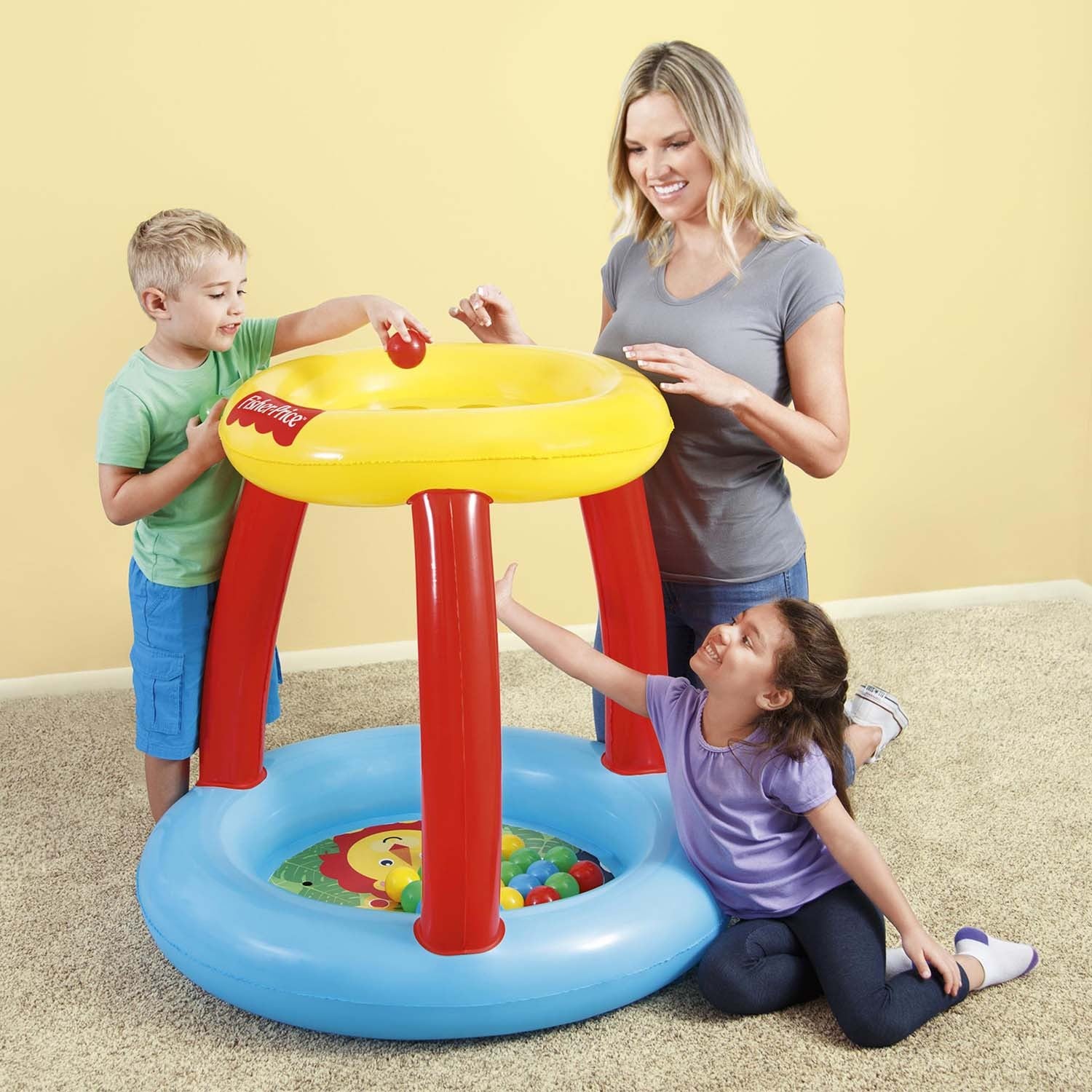 "Fisher Price" + "Bestway 93541" krepšinio kabina