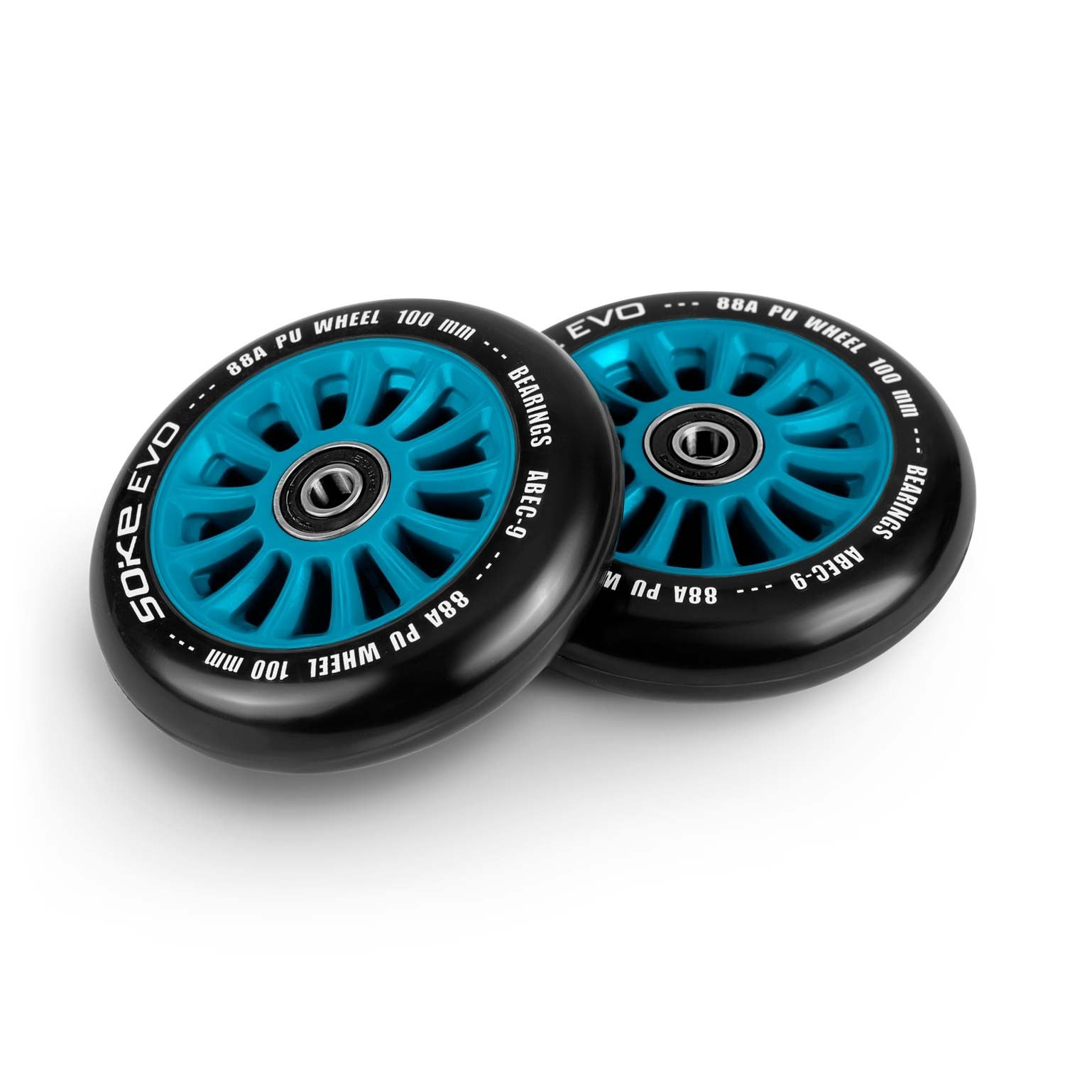 100 mm mėlynos spalvos ratas