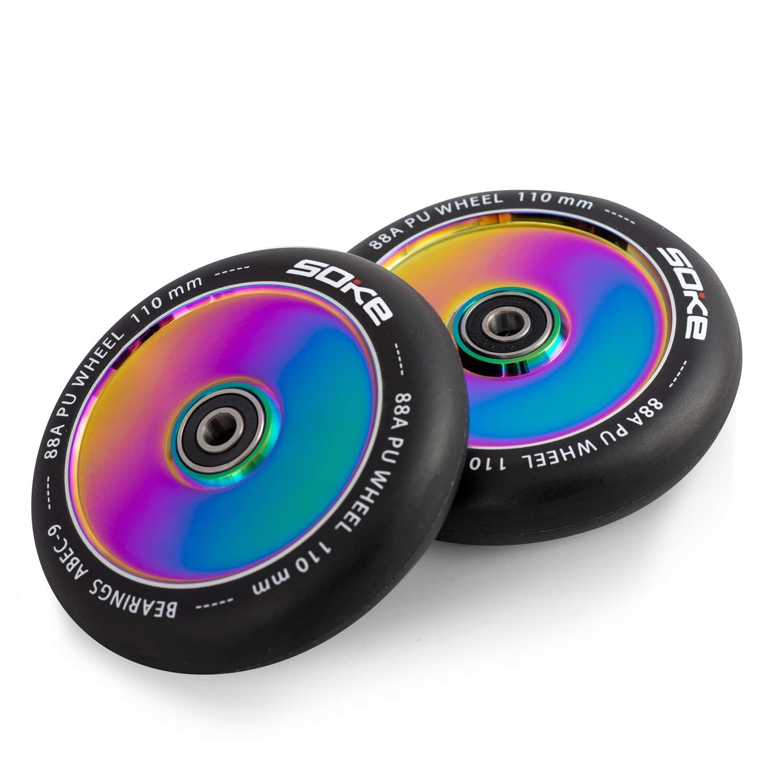 110 mm skerspjūvio ratas, pilnas rainbow
