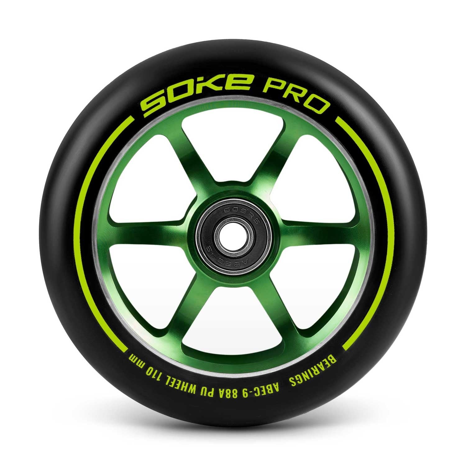 110 mm žalios spalvos ratas