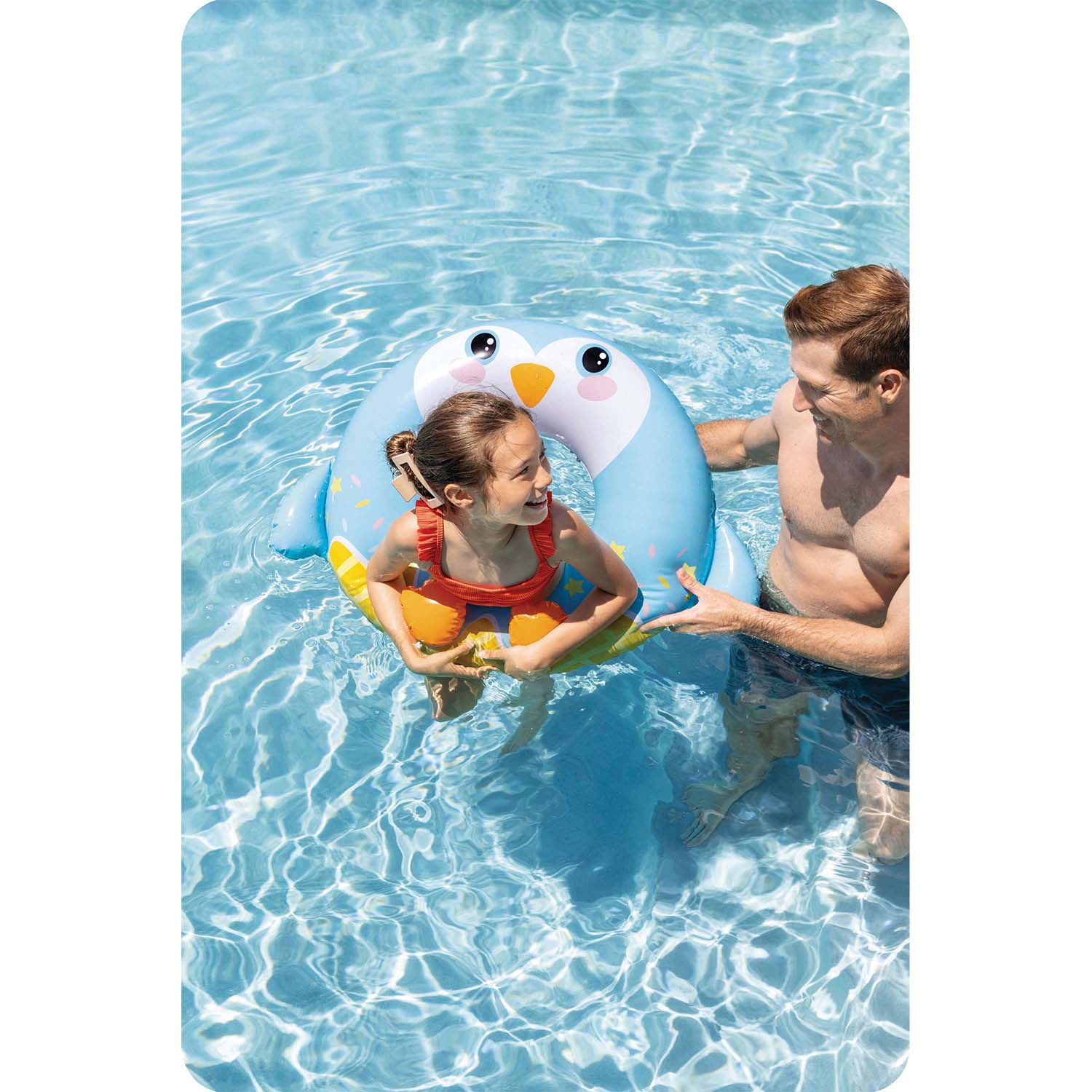 Pinguino plaukimo ratas 81 cm INTEX 59266