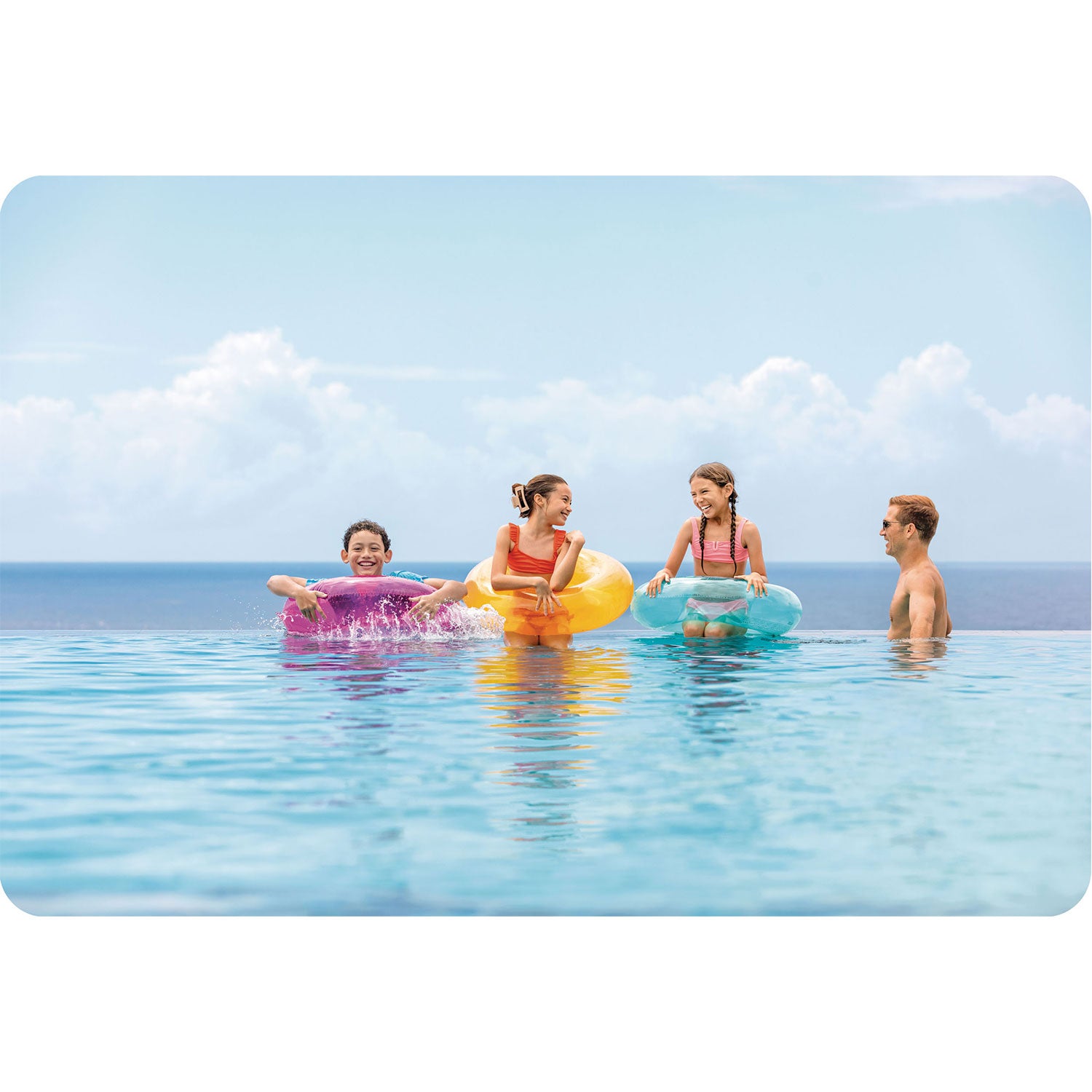 Oranžinis plaukimo ratas 76 cm INTEX 59260