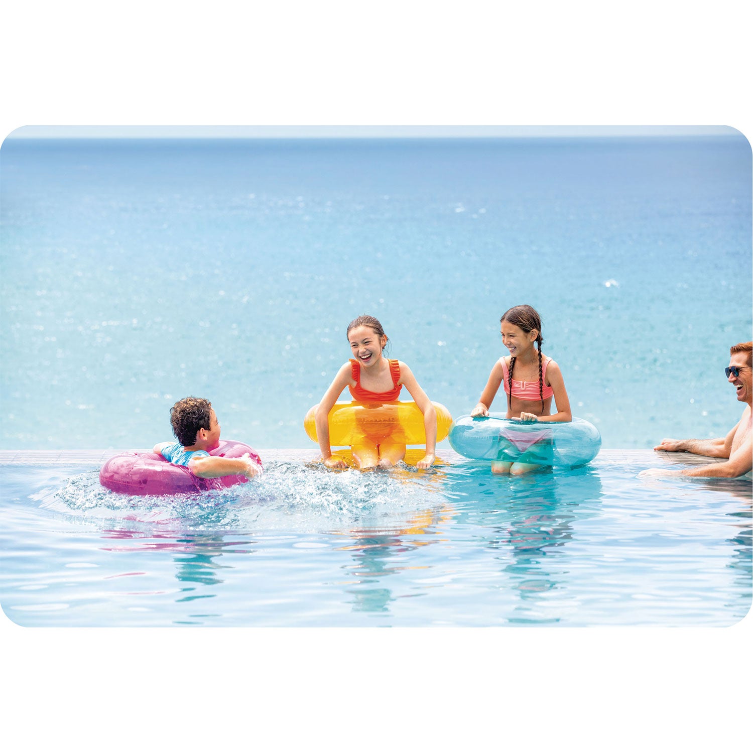 Oranžinis plaukimo ratas 76 cm INTEX 59260