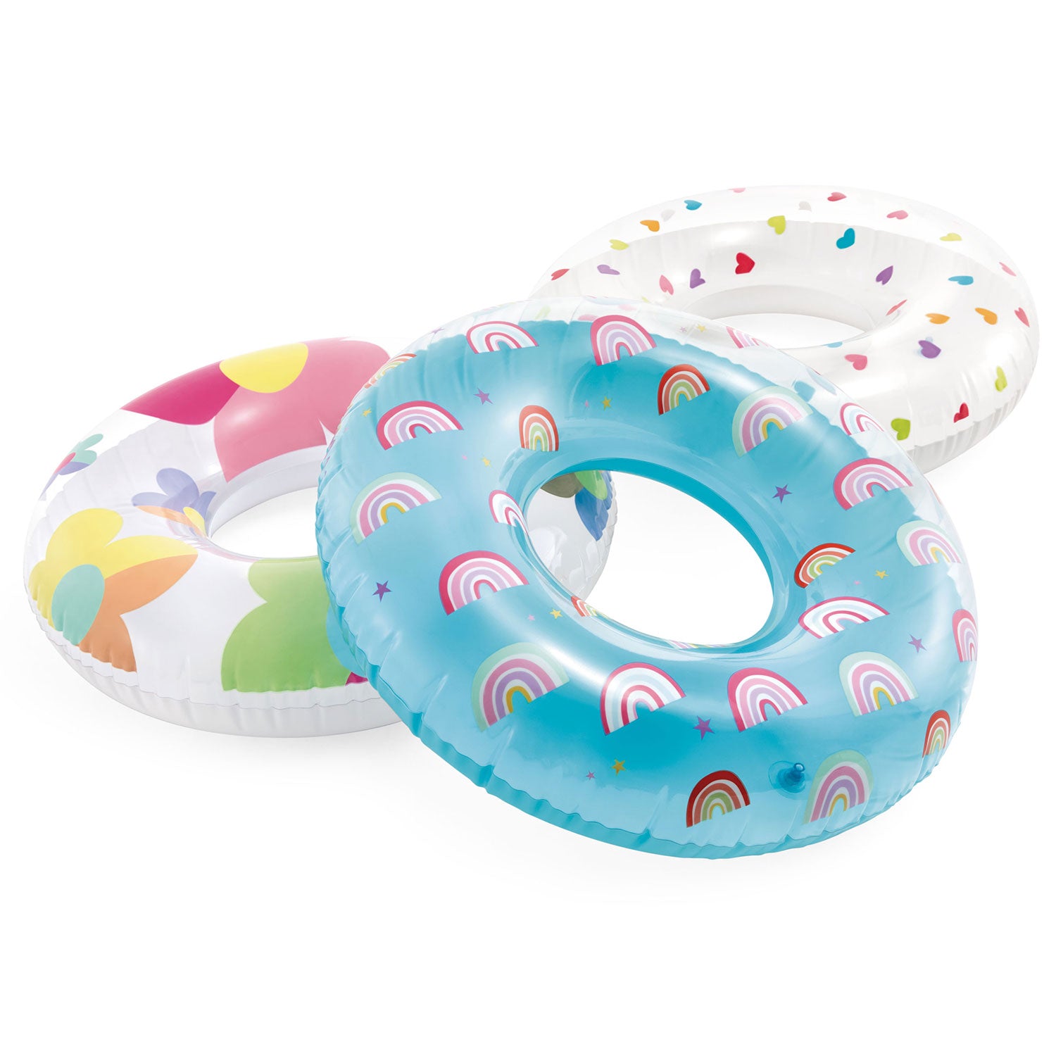 81 cm vaivorykštės plaukimo ratas INTEX 59259