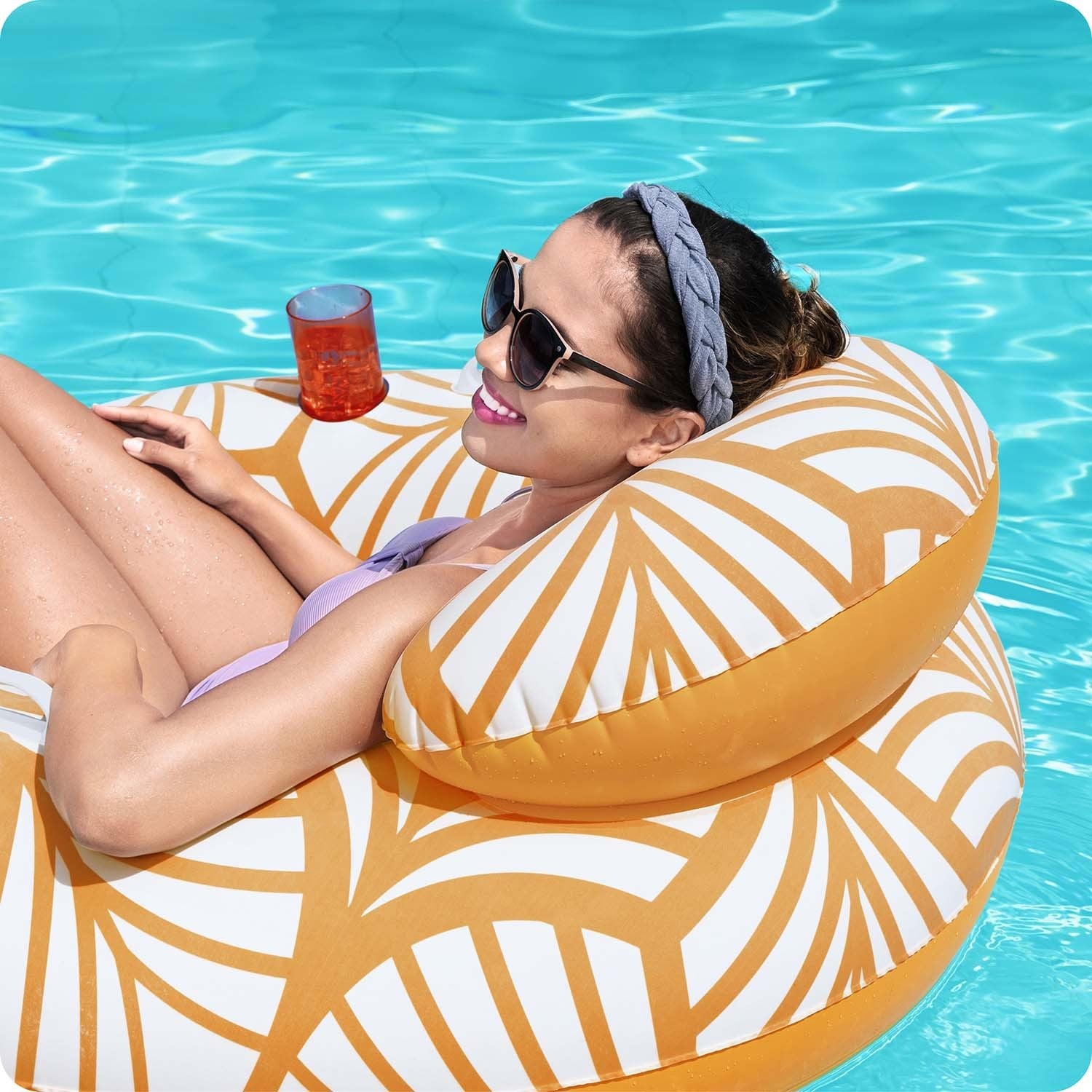 Bestway 43643 padengtas plaukimo ratas