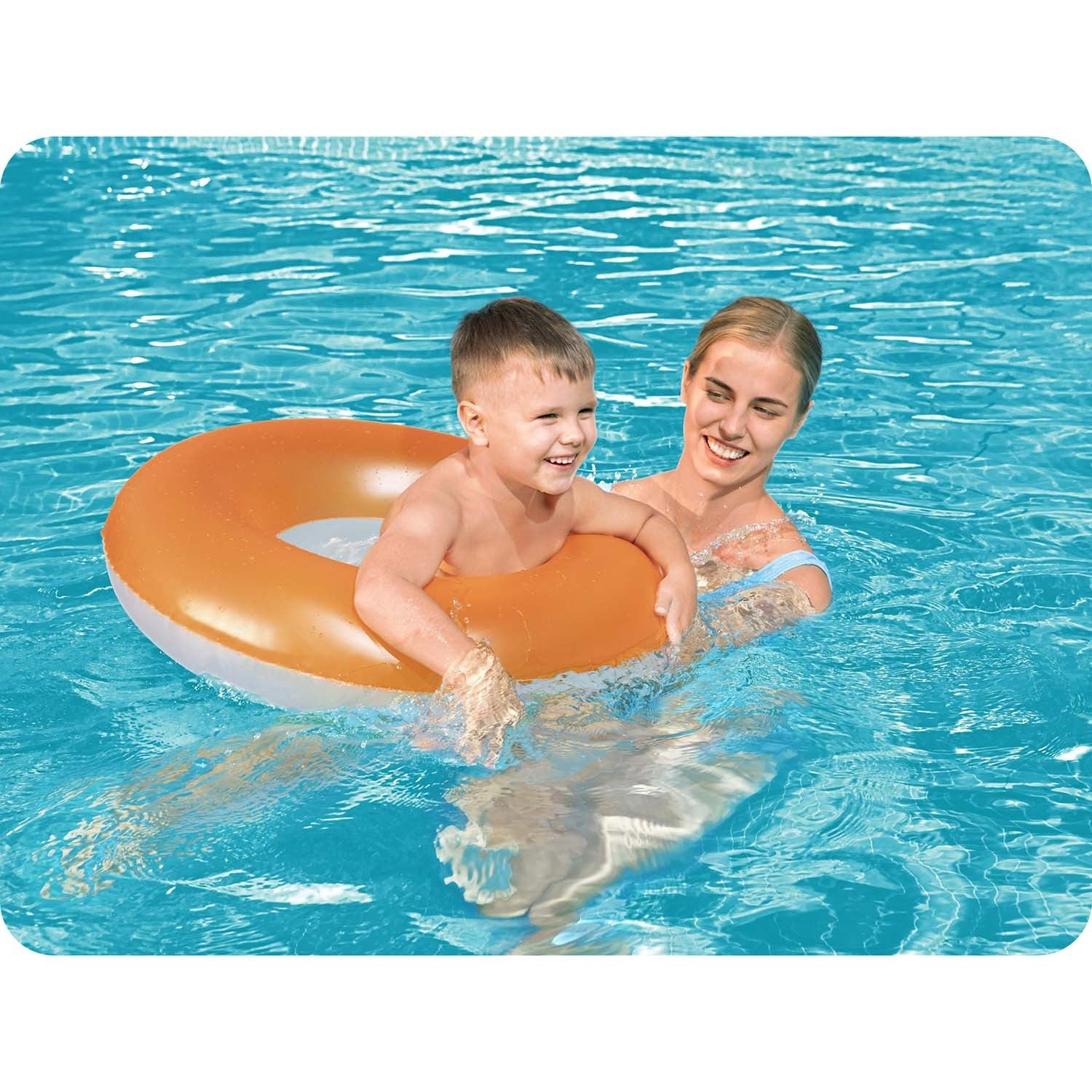 Vaikų plaukimo ratas 76 cm Bestway 36024 oranžas