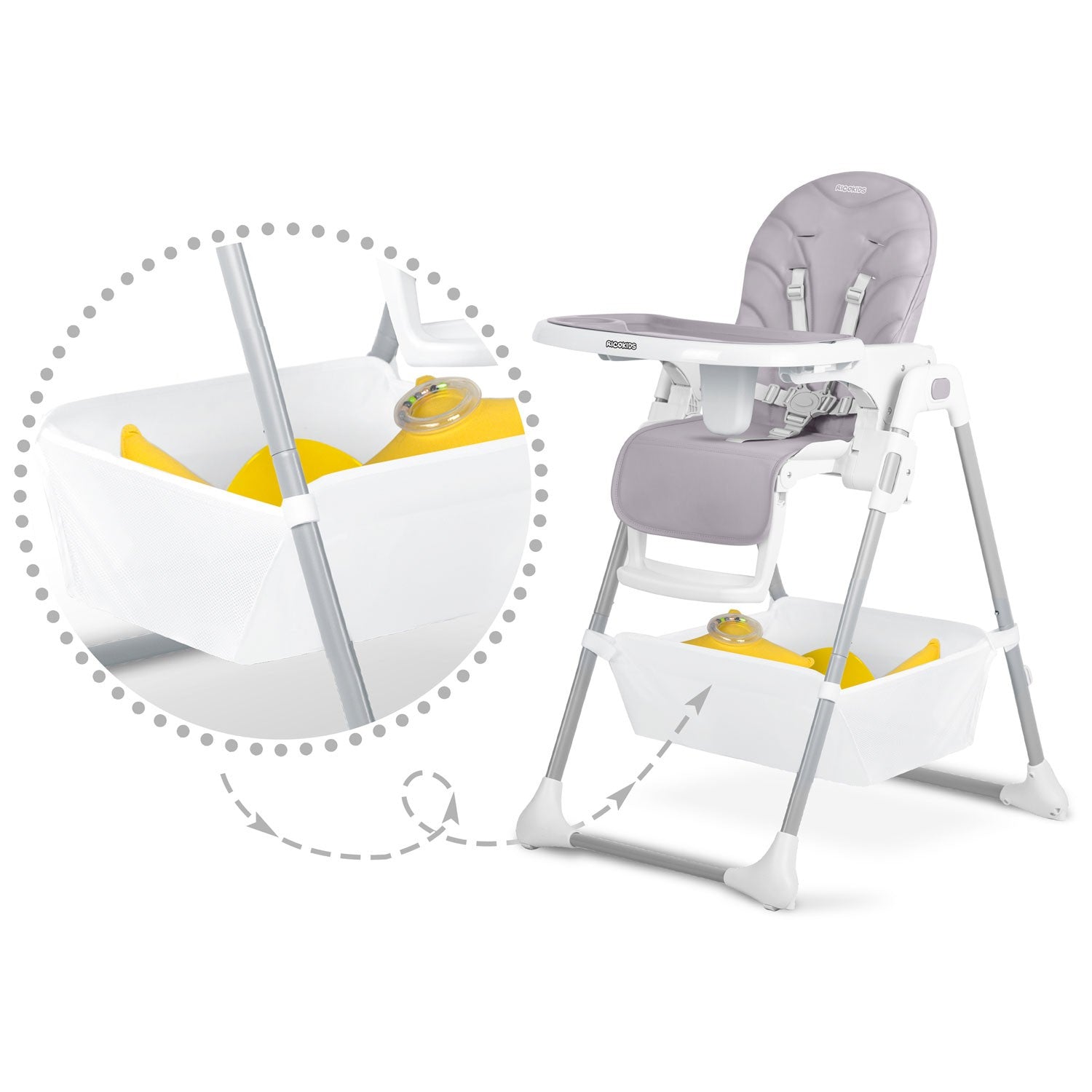 Ricokidų maitinimo kėdė