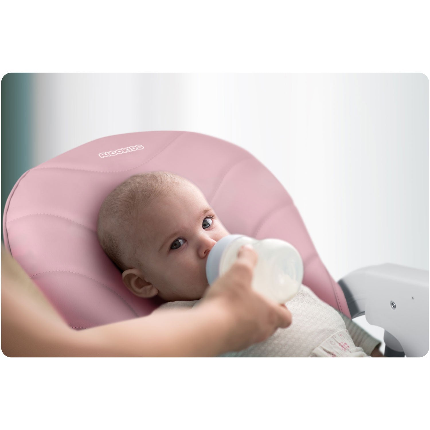 Ricokids Tulo rožinė maitinimo kėdė