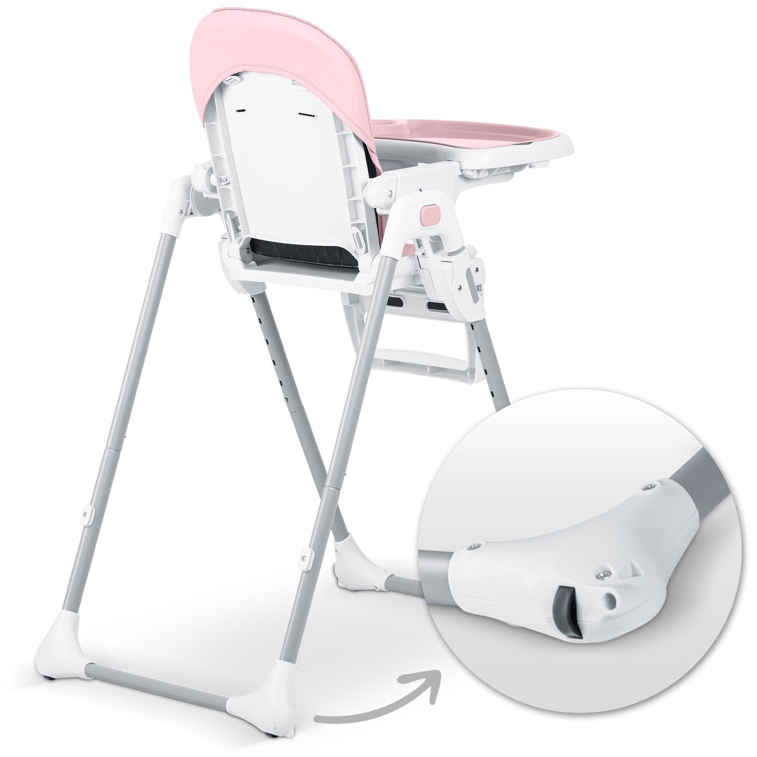 Ricokids Tulo rožinė maitinimo kėdė