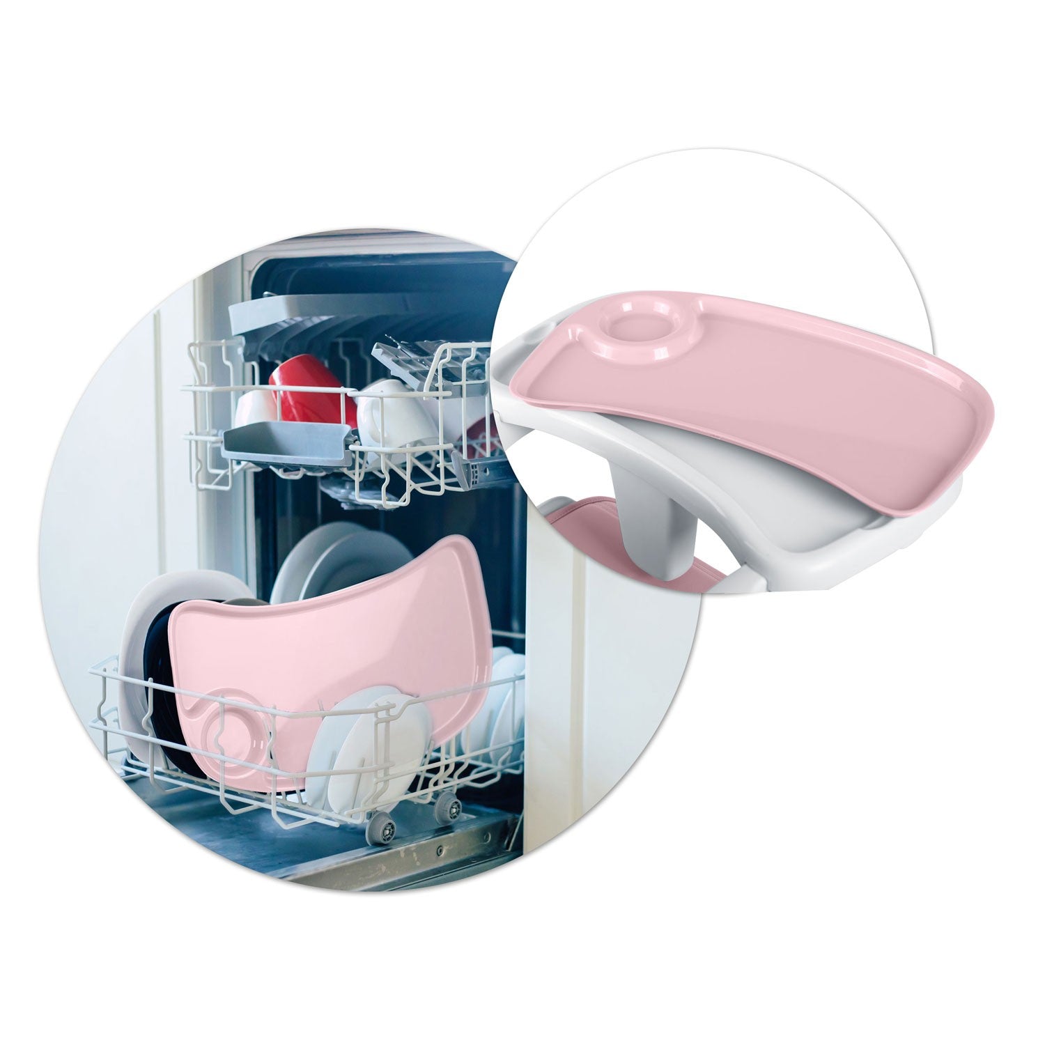 Ricokids Tulo rožinė maitinimo kėdė