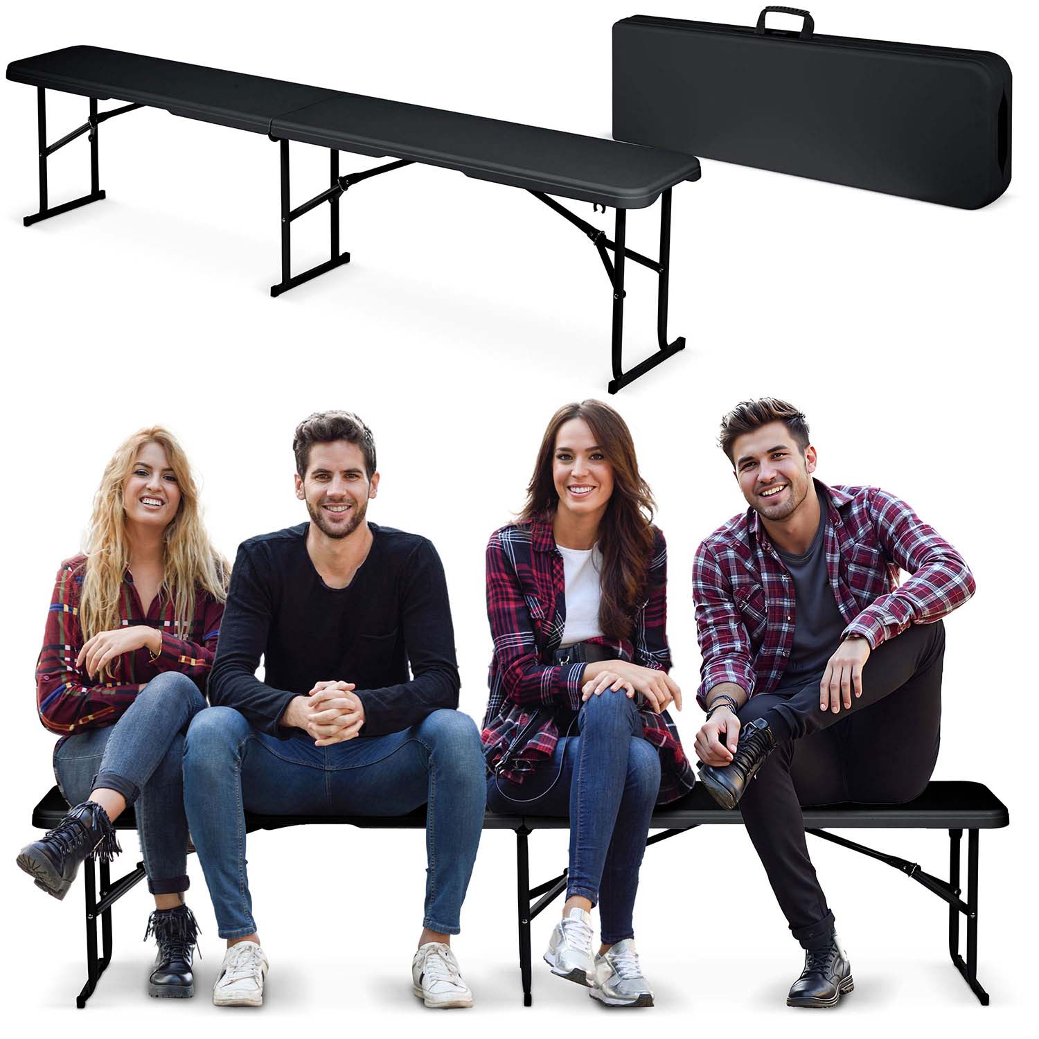 180 cm apvalinamoji sodo stogo juoda spalva