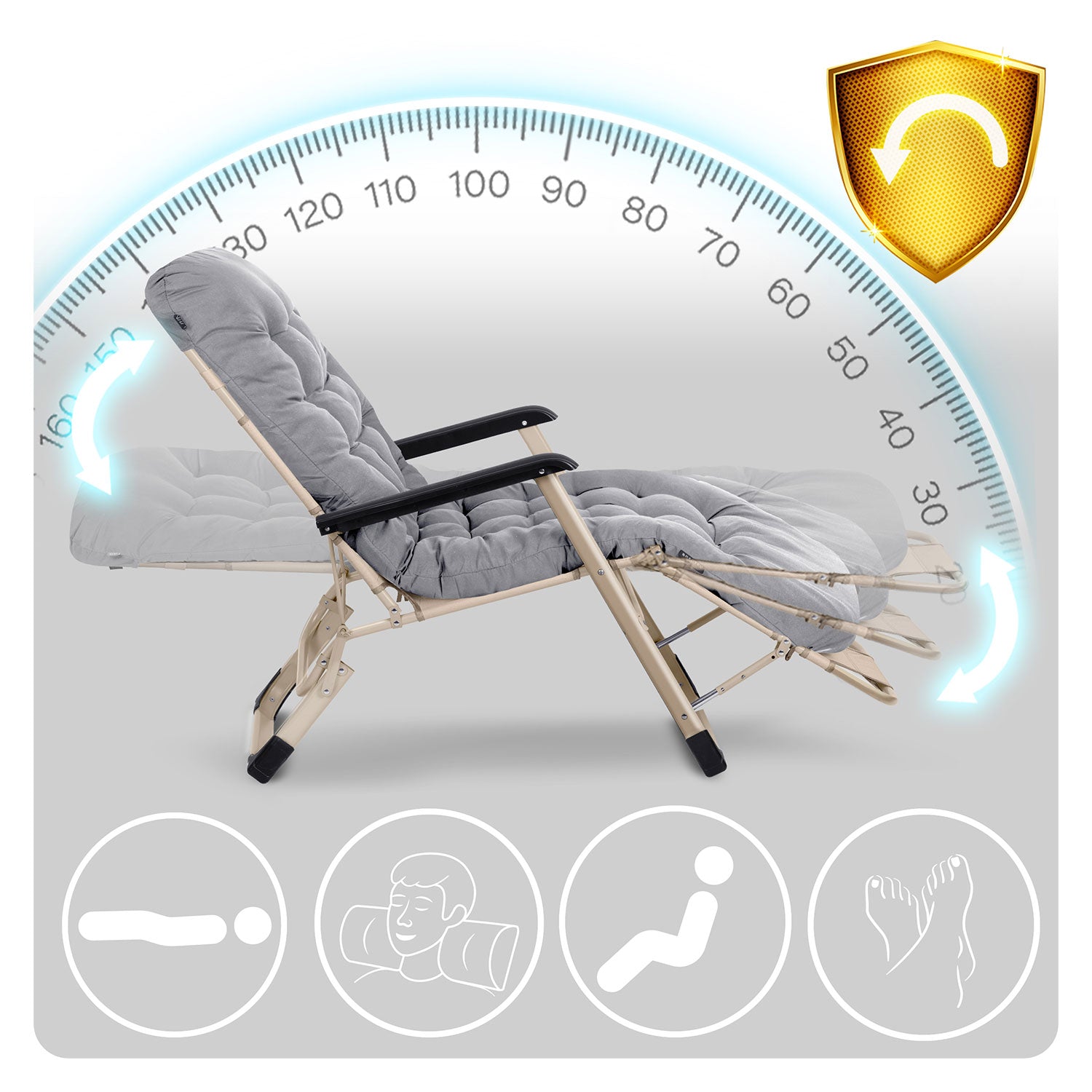 Sofotel ChillWell dvigubos sėdynės su pagalve, 2 vienetų komplektas, šviesiai pilkas